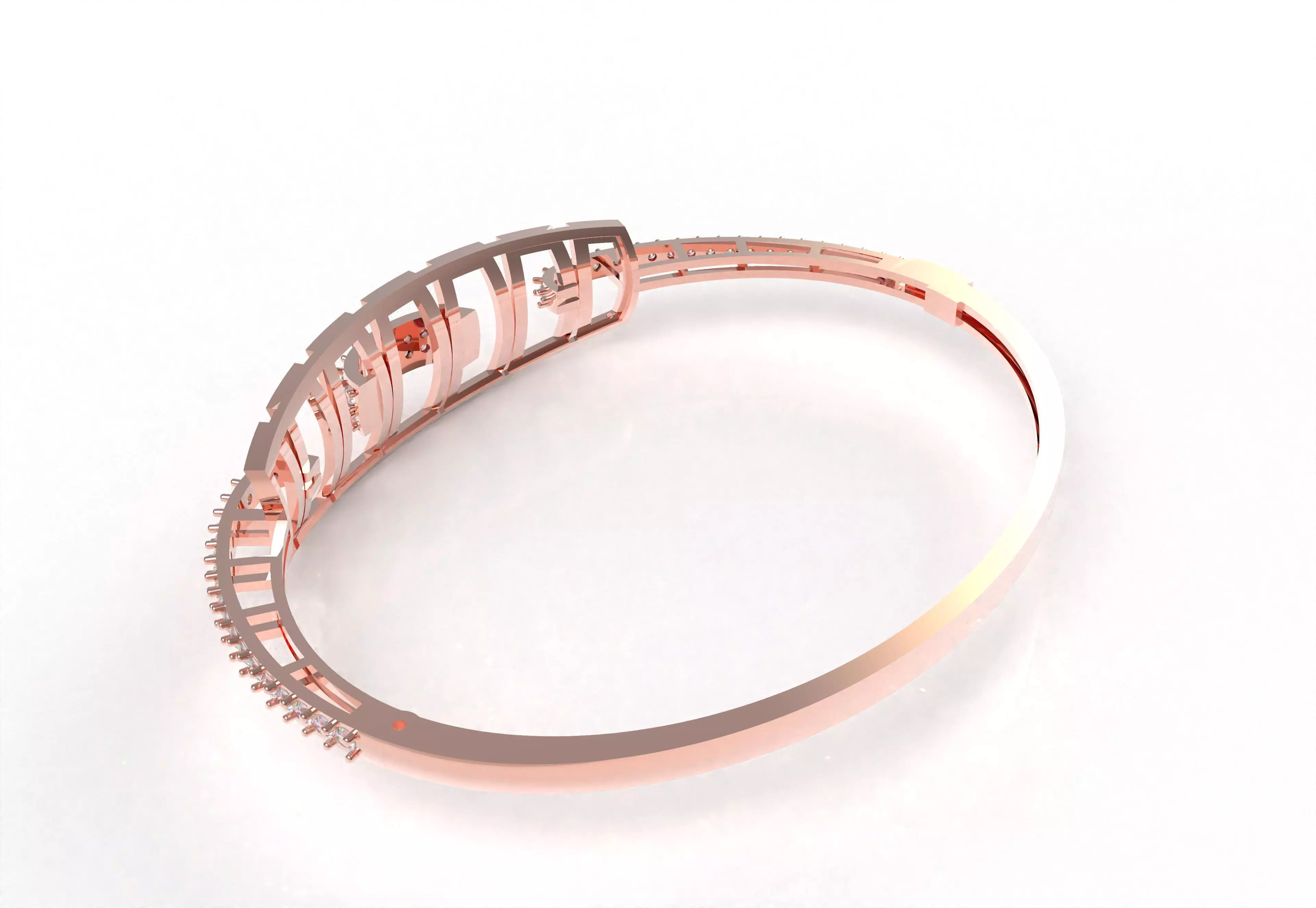 Art Deco Bracelet 06 3D print model_43