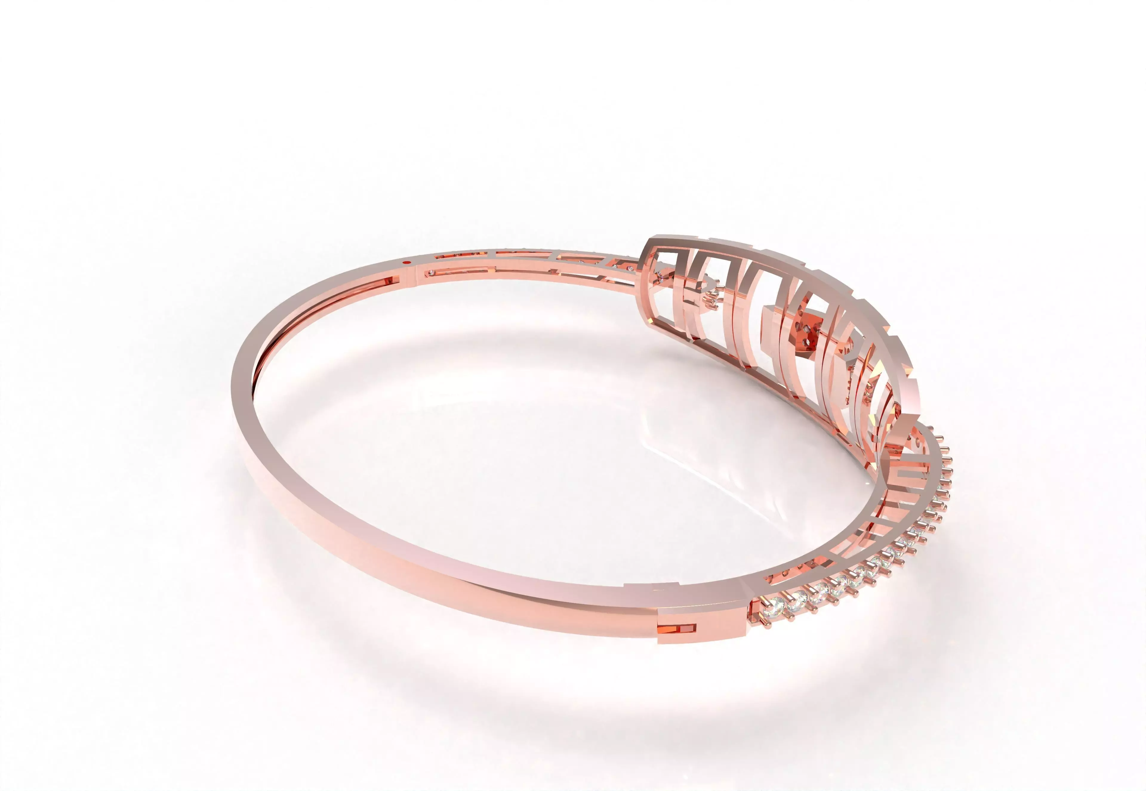 Art Deco Bracelet 06 3D print model_45