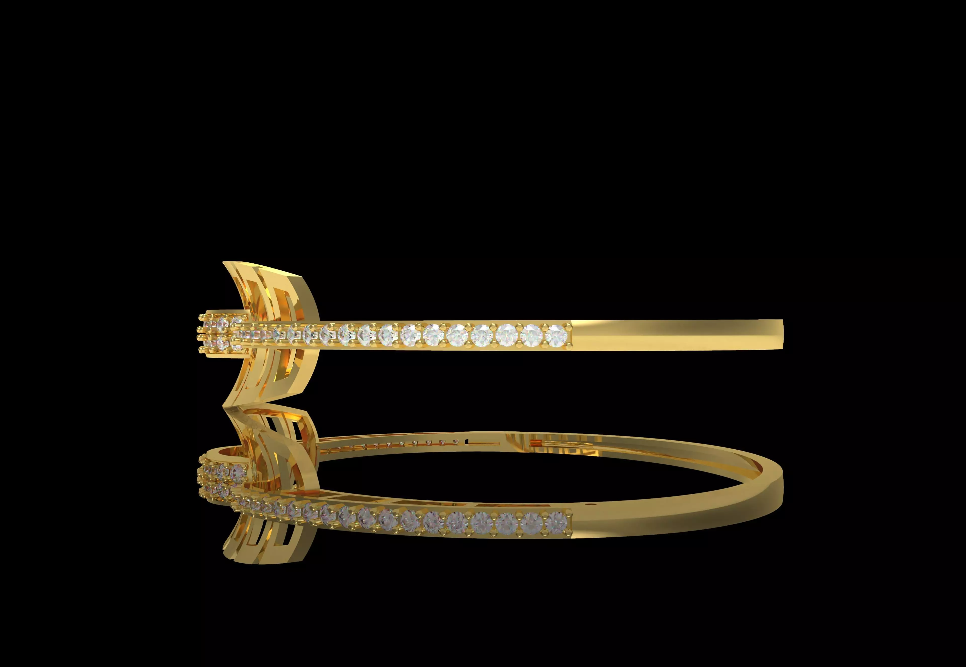 Art Deco Bracelet 06 3D print model_32
