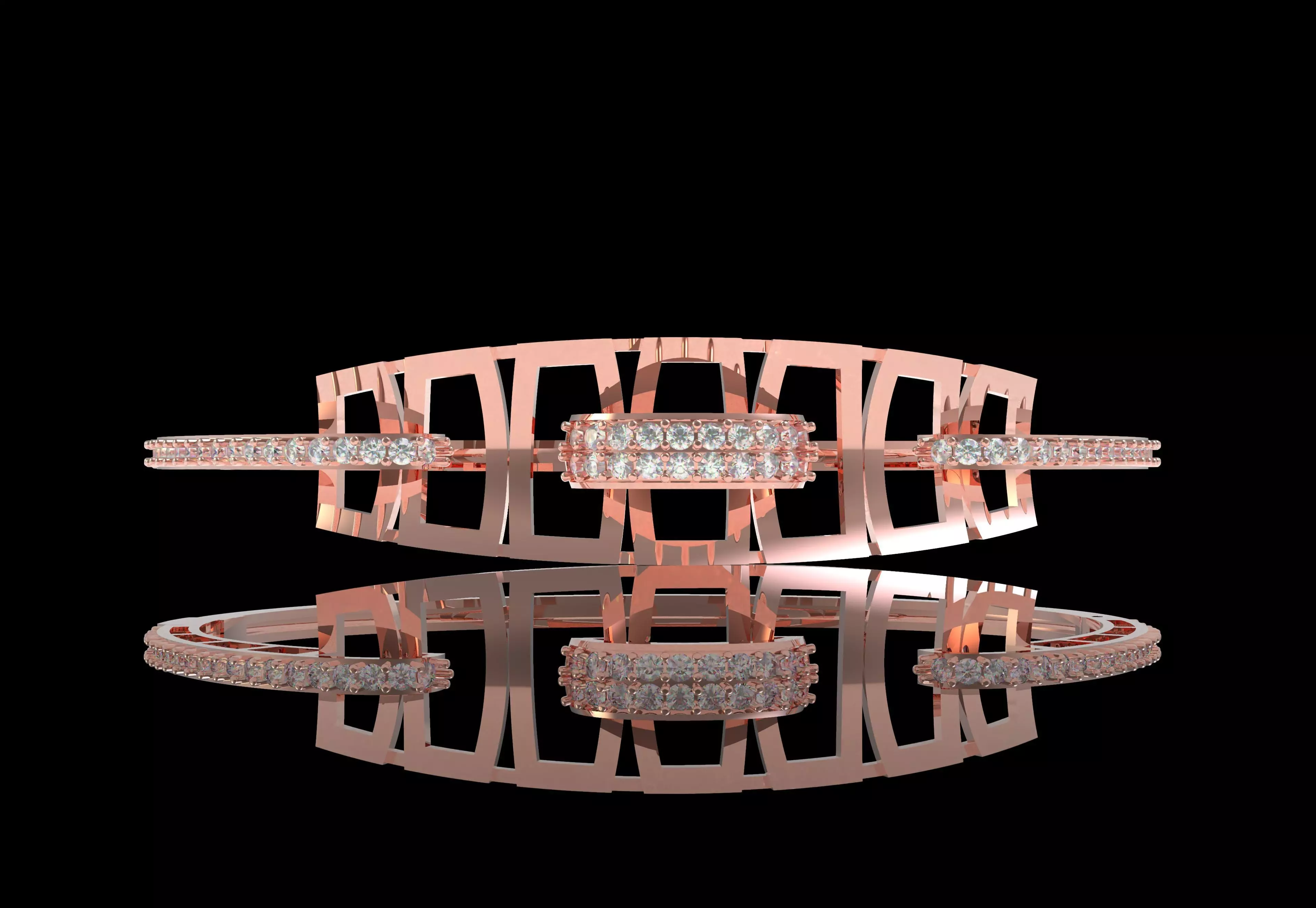 Art Deco Bracelet 06 3D print model_49