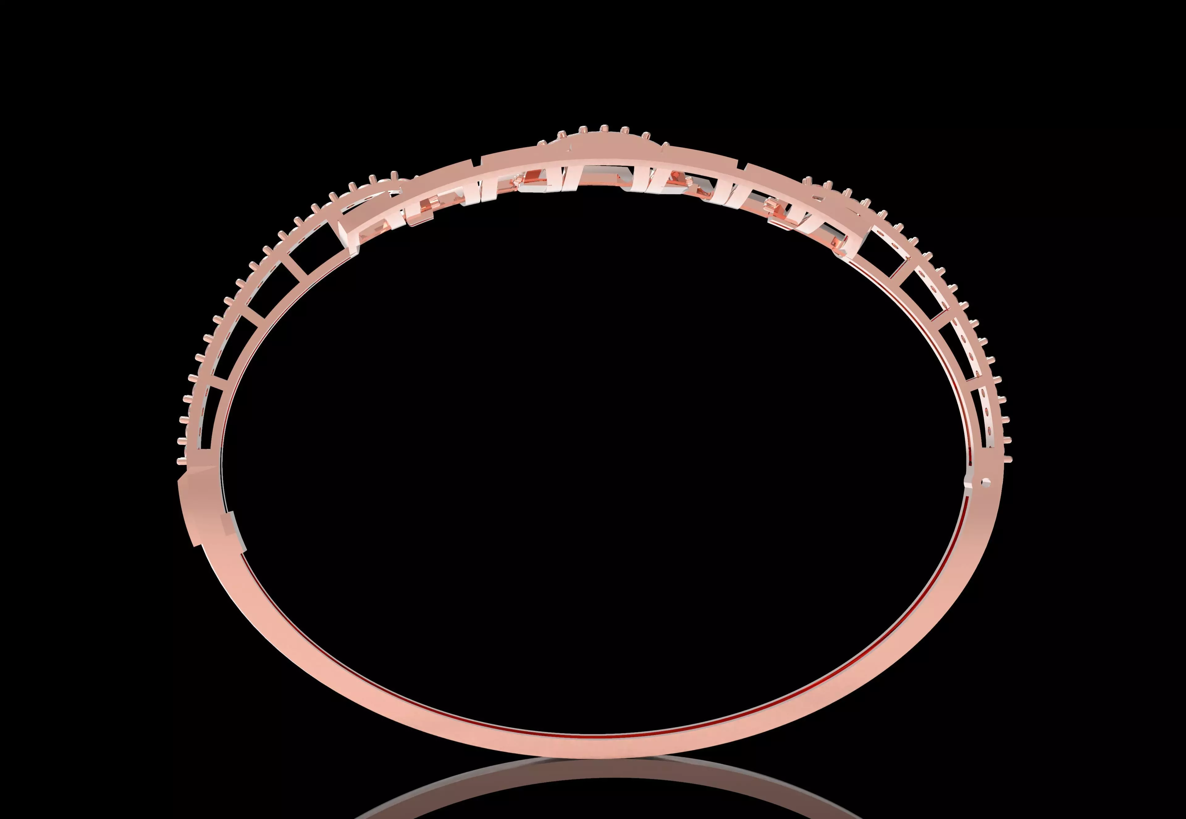 Art Deco Bracelet 06 3D print model_2