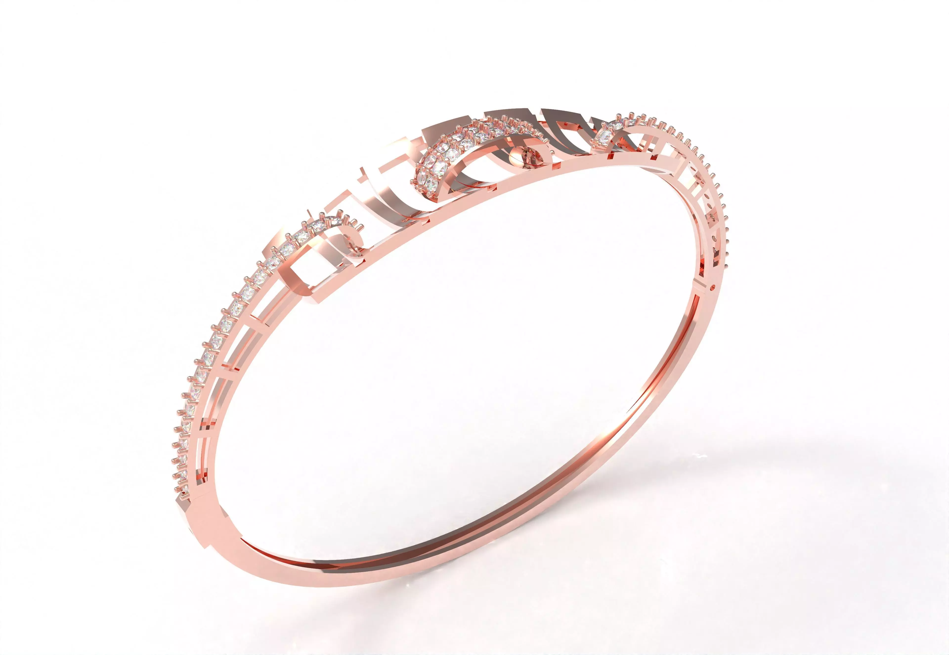 Art Deco Bracelet 06 3D print model_18