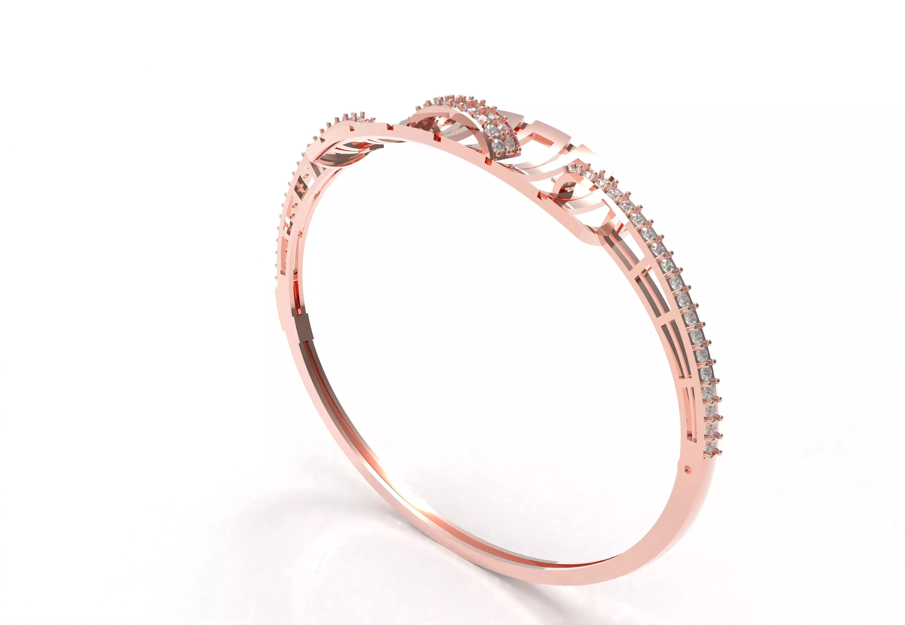 Art Deco Bracelet 06 3D print model_16