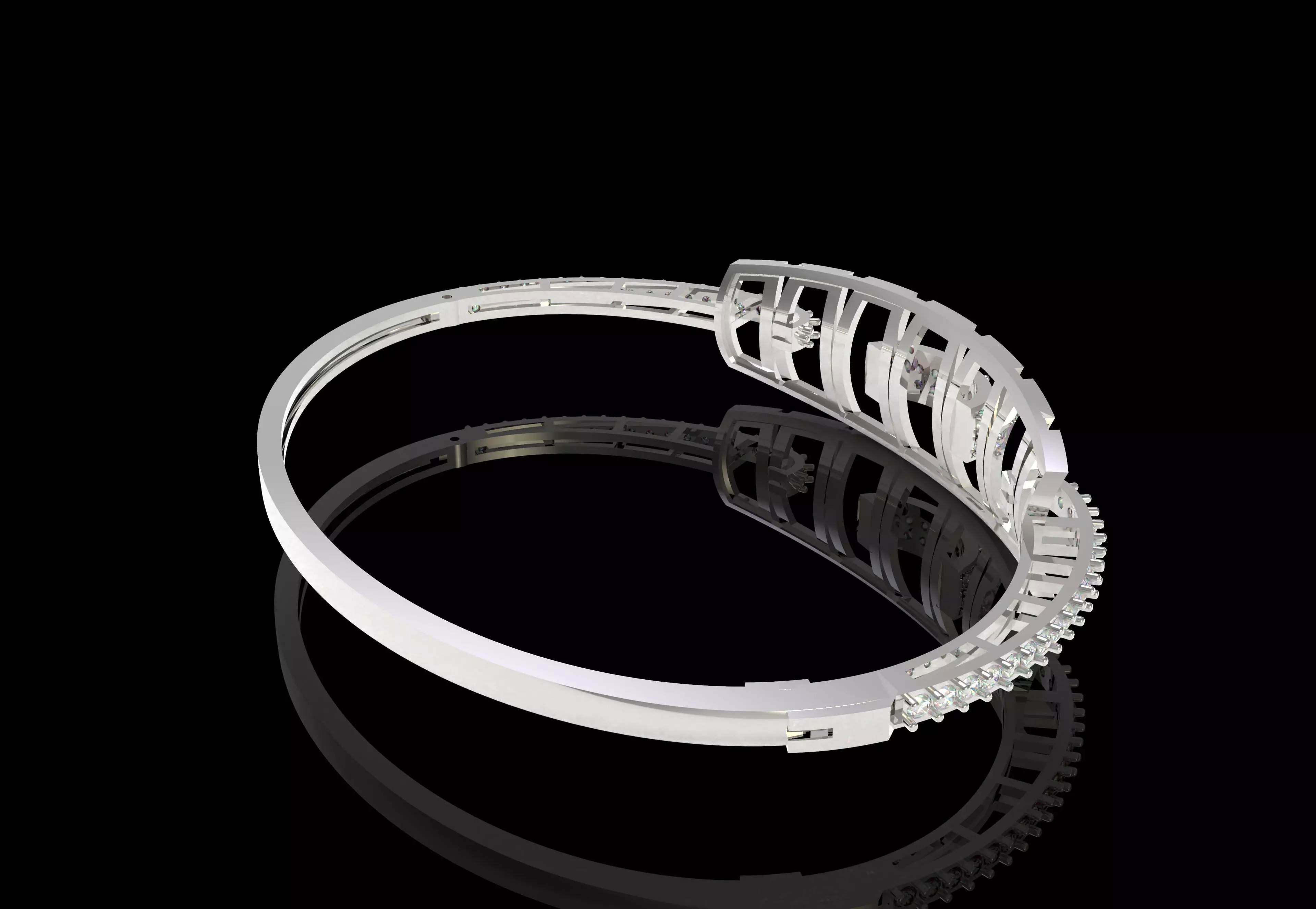 Art Deco Bracelet 06 3D print model_27