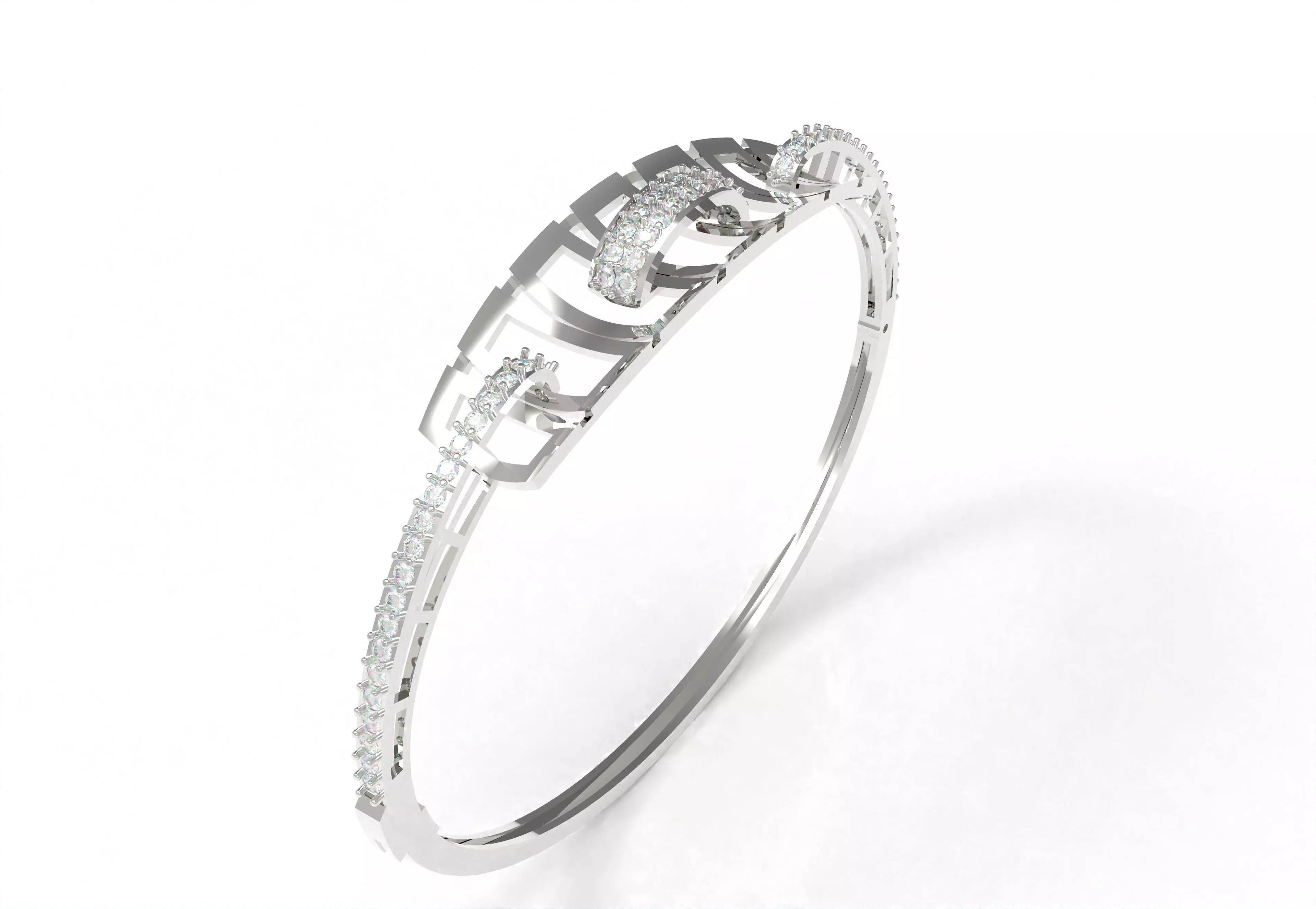 Art Deco Bracelet 06 3D print model_12