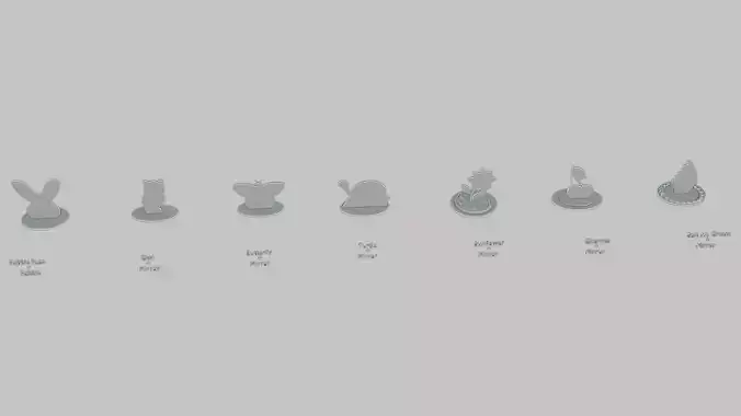 Kawaii Style Mini Pack Emoji Statues 3D print model