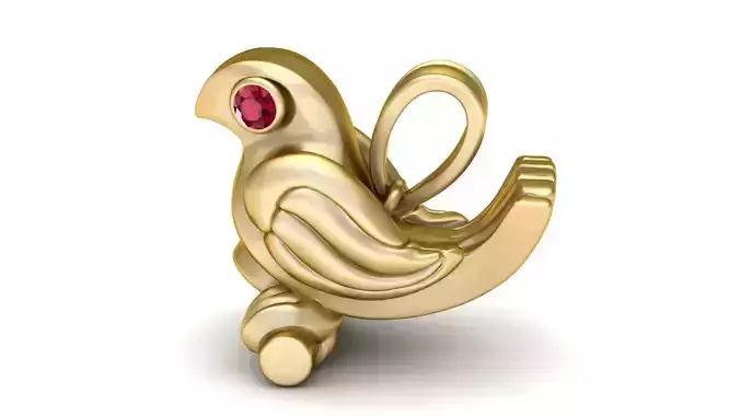 Divine Lady Gold Pendant 3D print model
