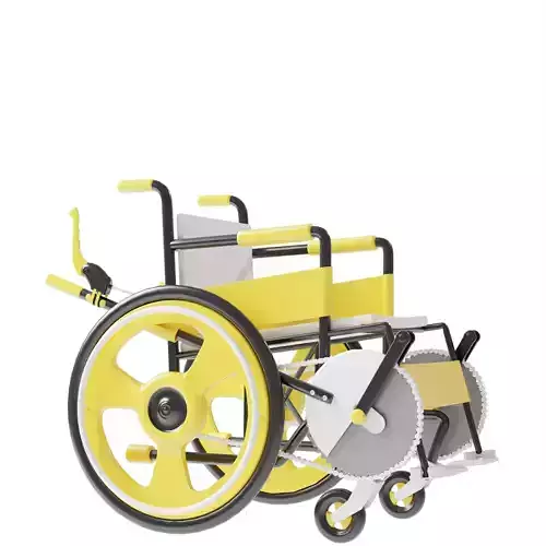 Wheel Chair Design 2025  Low-poly 3D model