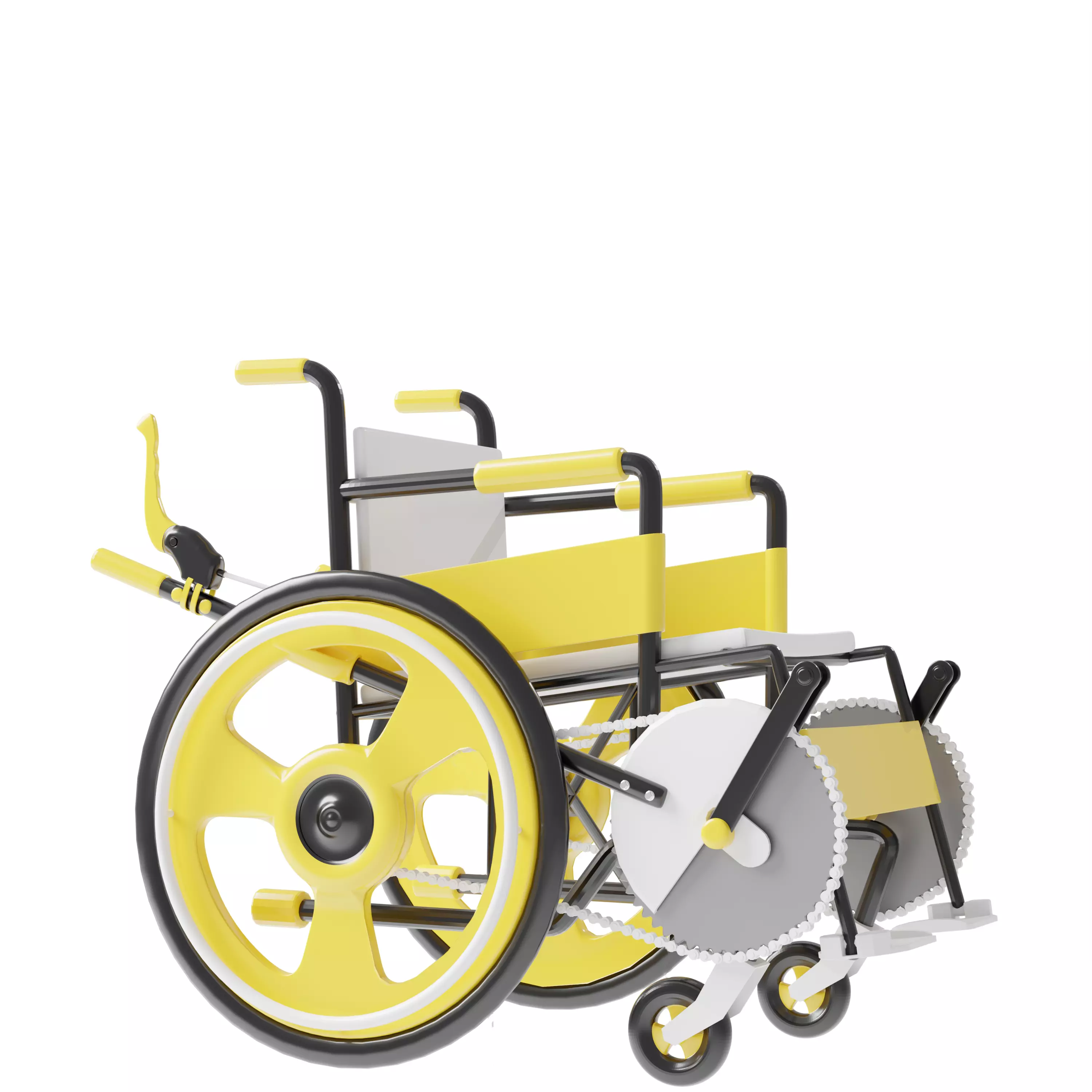 Wheel Chair Design 2025 Low-poly 3D model Low-poly 3D model_0