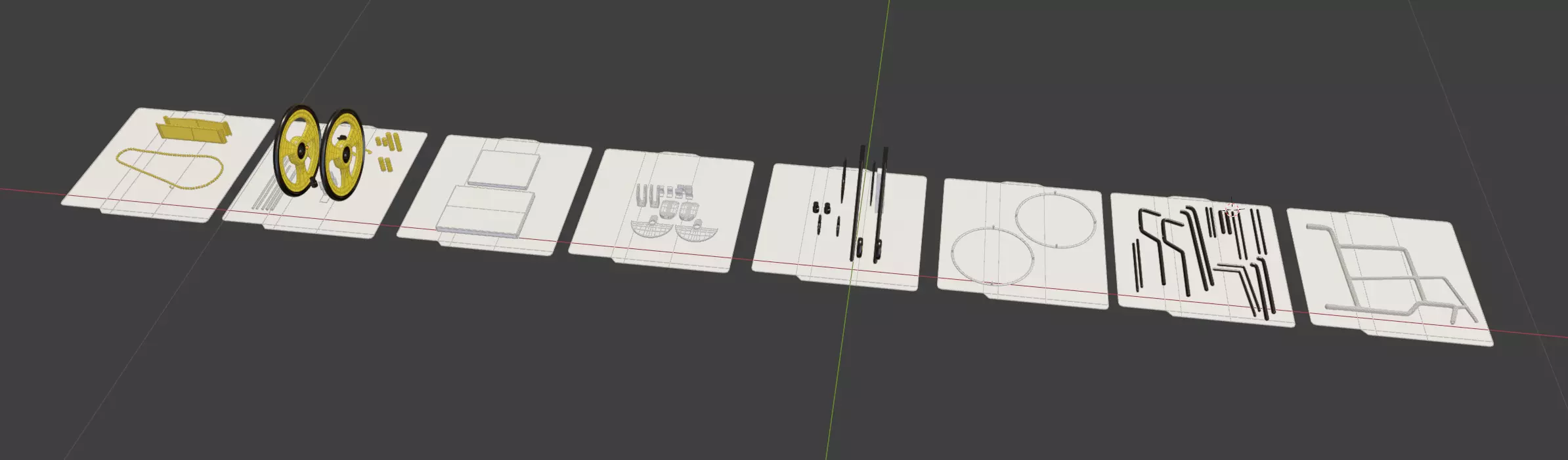 Wheel Chair Design 2025 Low-poly 3D model Low-poly 3D model_3