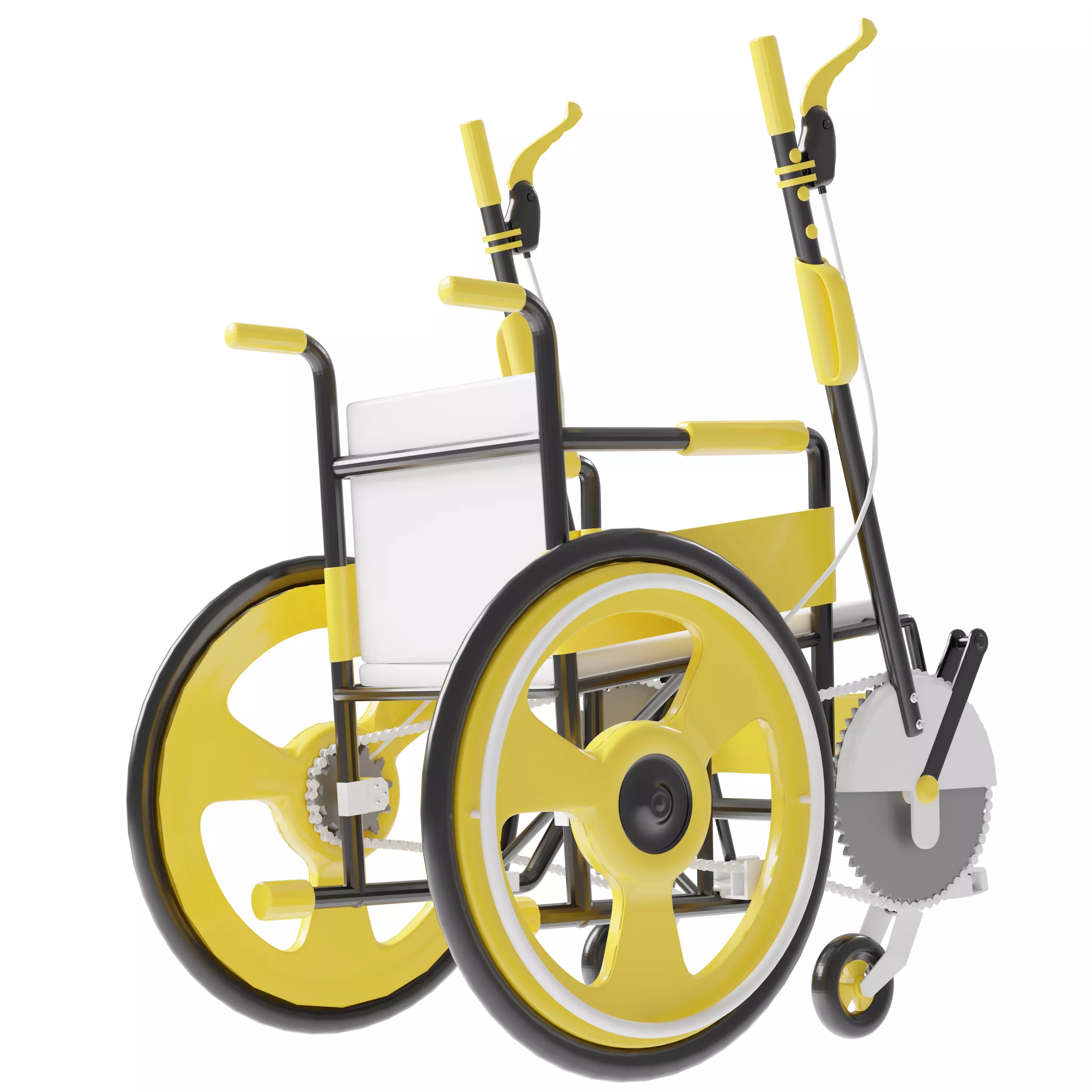 Wheel Chair Design 2025 Low-poly 3D model Low-poly 3D model_10