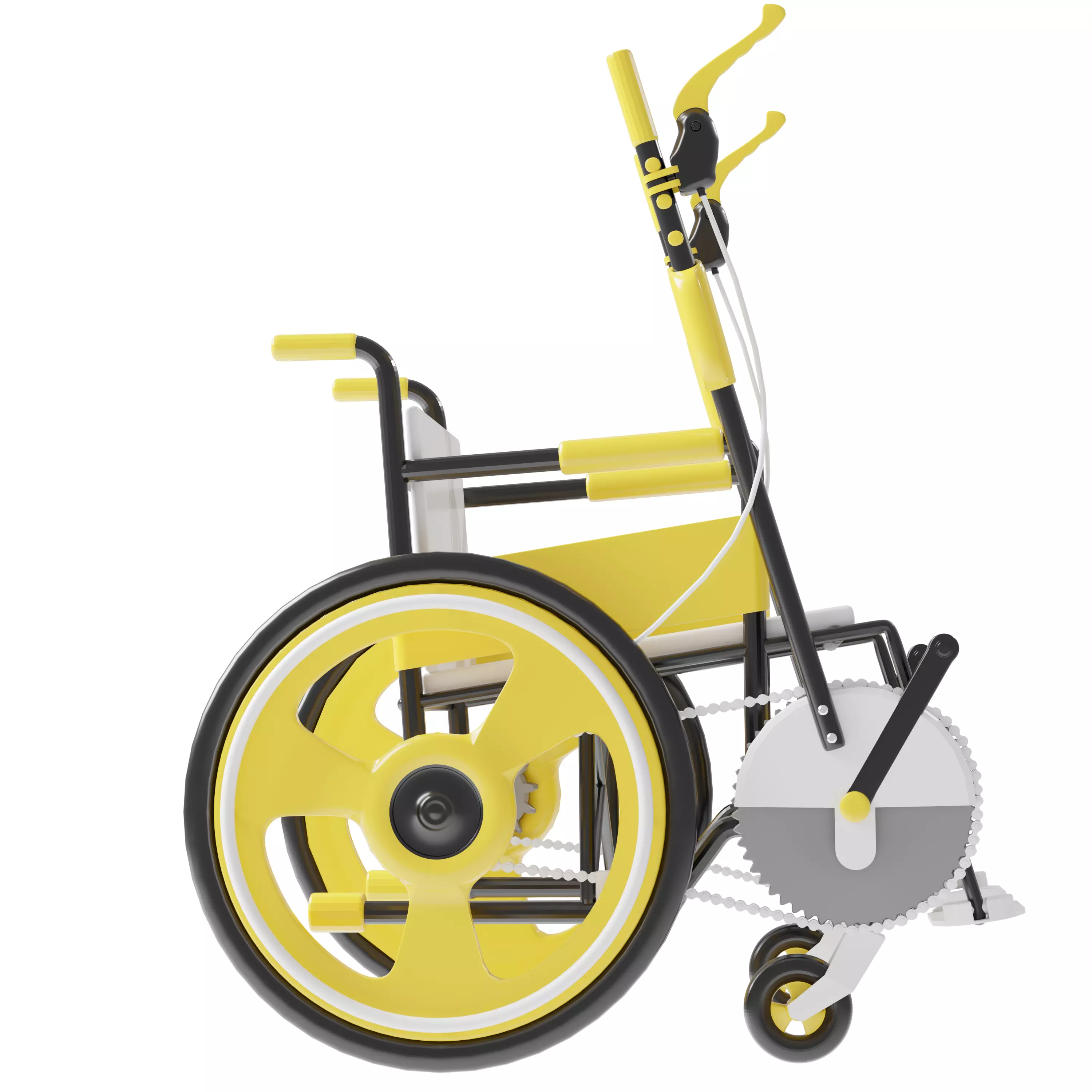 Wheel Chair Design 2025 Low-poly 3D model Low-poly 3D model_5