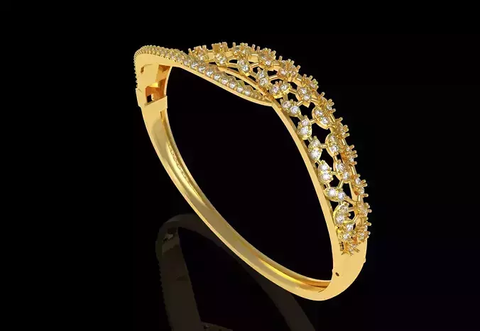 Art Deco Bracelet 11 3D print model