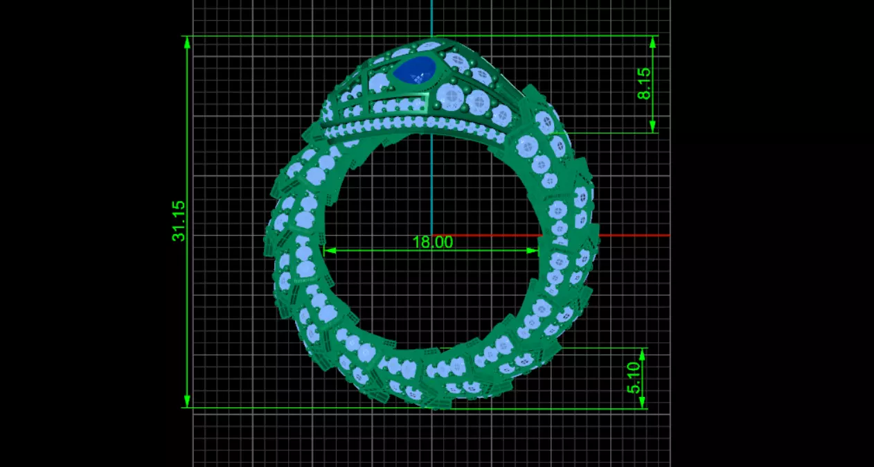 Ring Bvlgari 3D print model_8