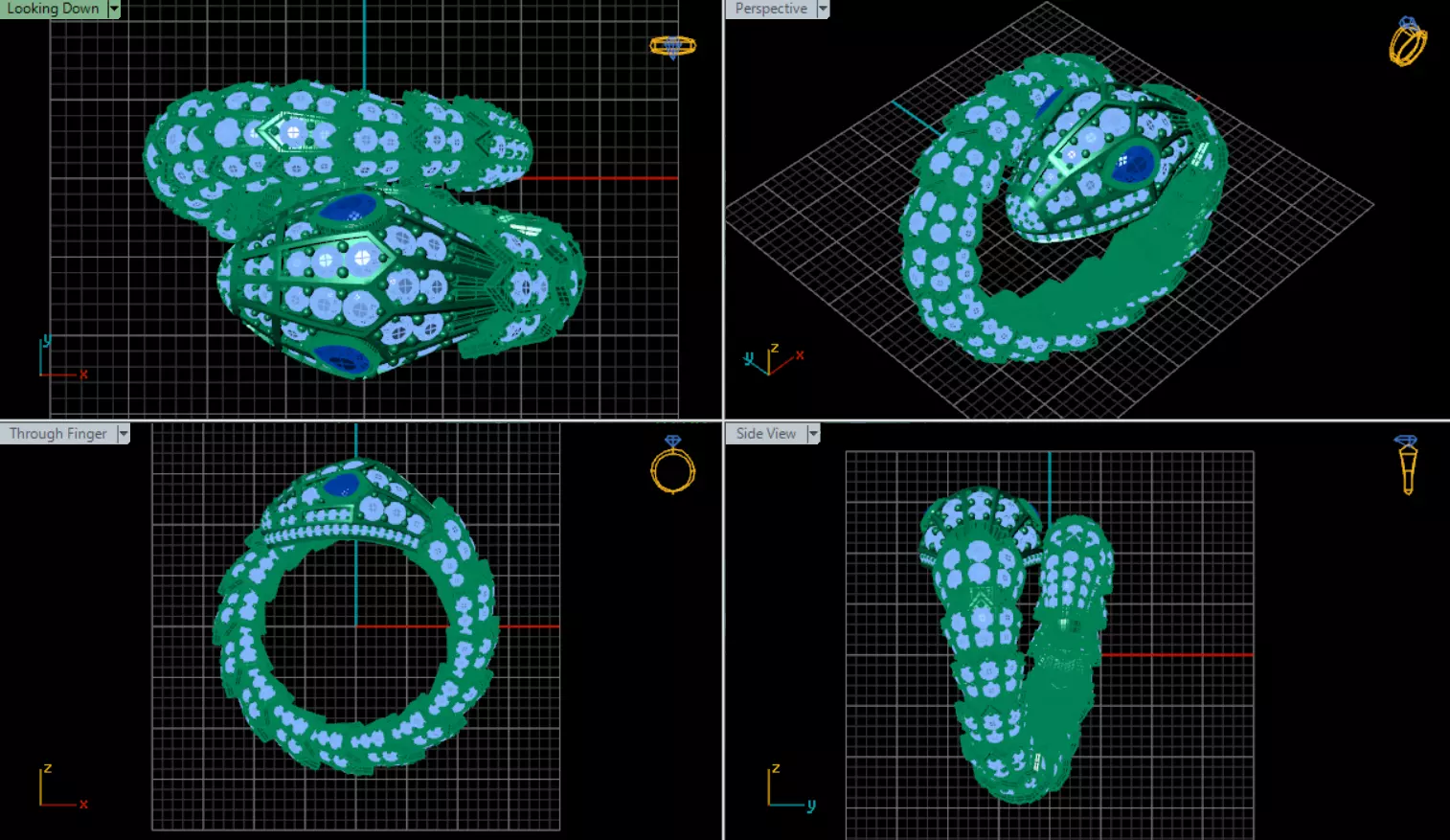 Ring Bvlgari 3D print model_10