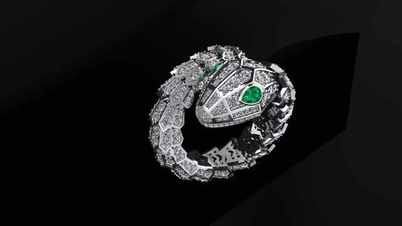 Ring Bvlgari 3D print model_0