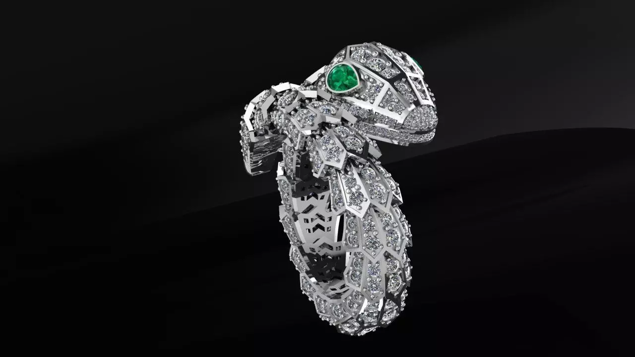Ring Bvlgari 3D print model_6