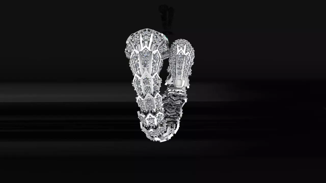 Ring Bvlgari 3D print model_5