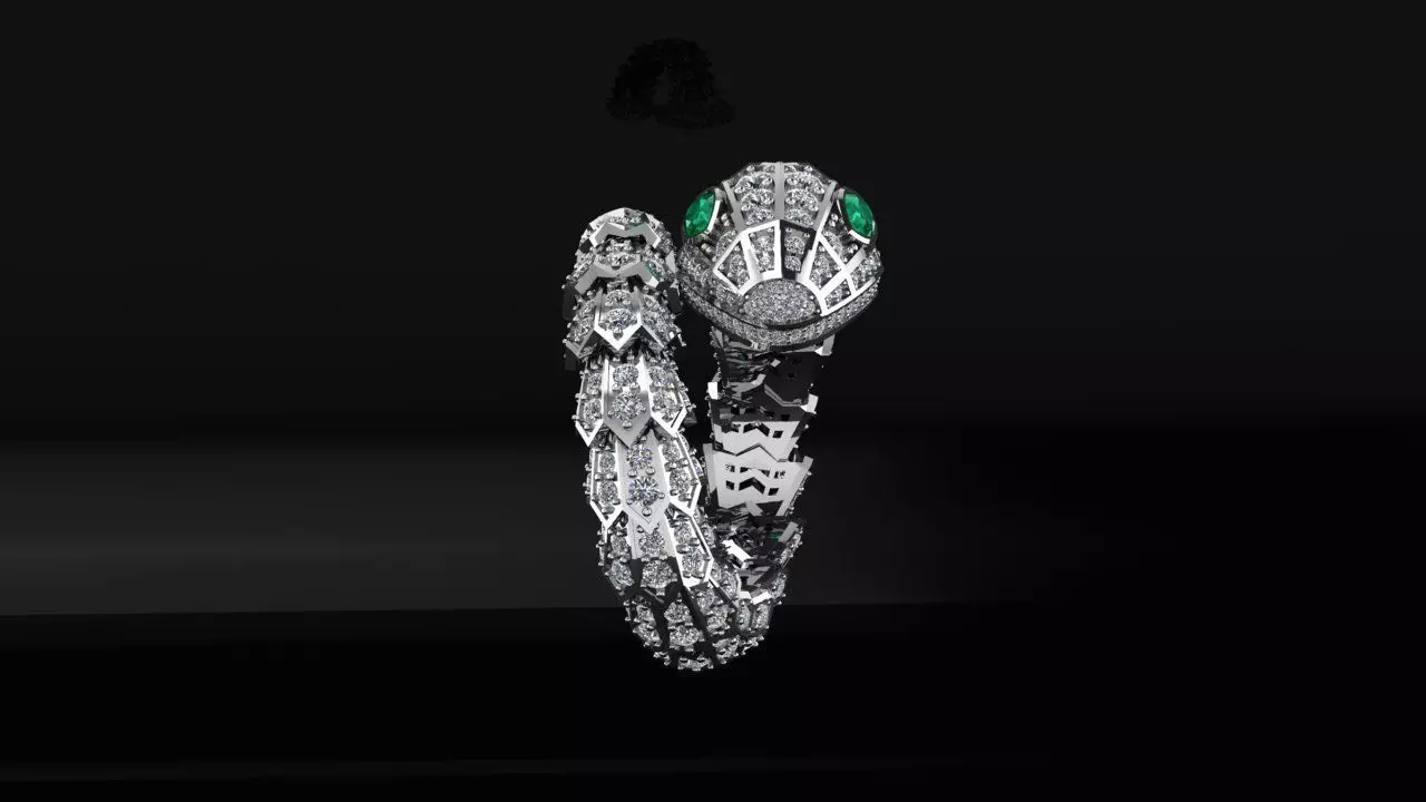 Ring Bvlgari 3D print model_4