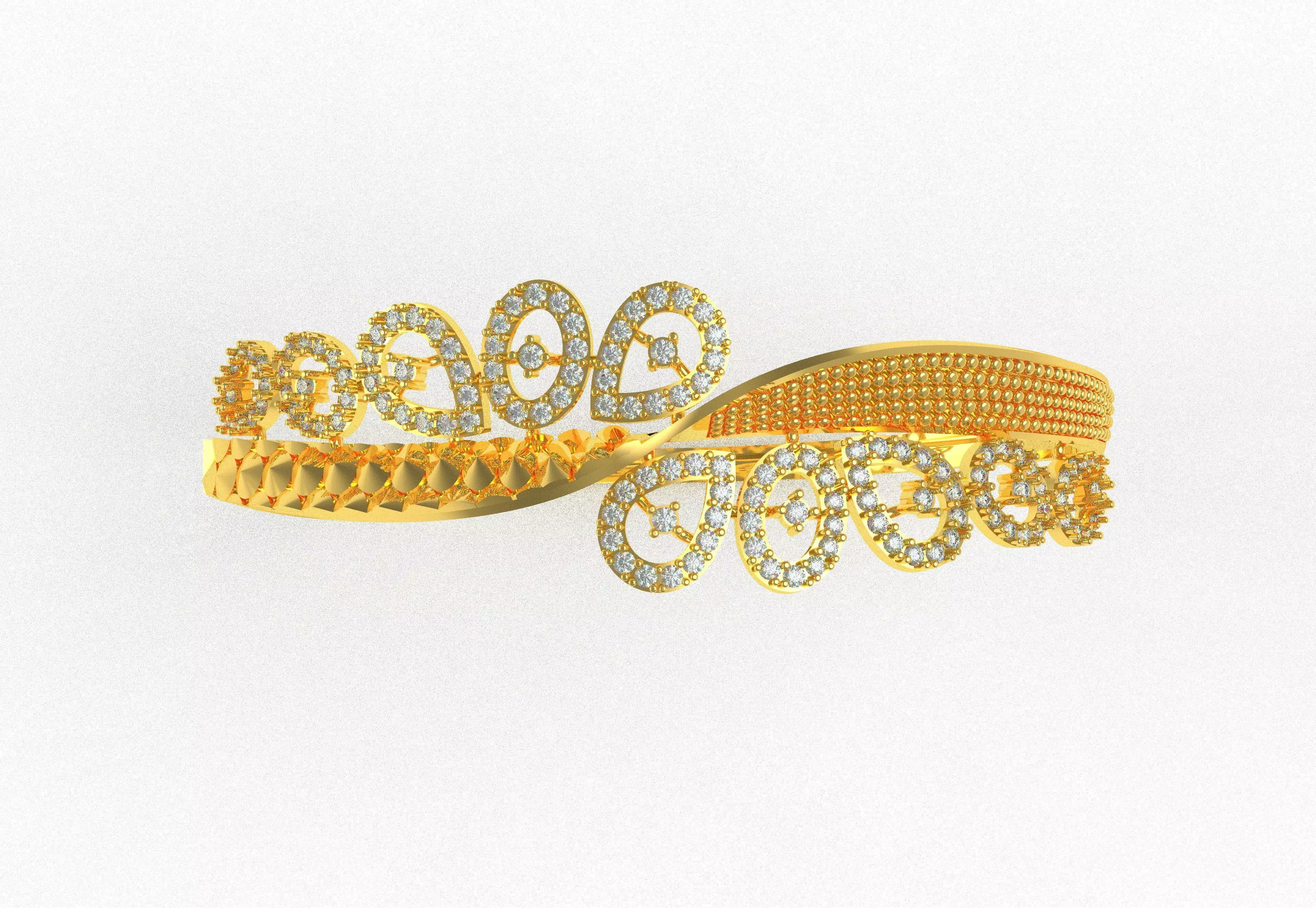 Art Deco Bracelet 14 3D print model_15