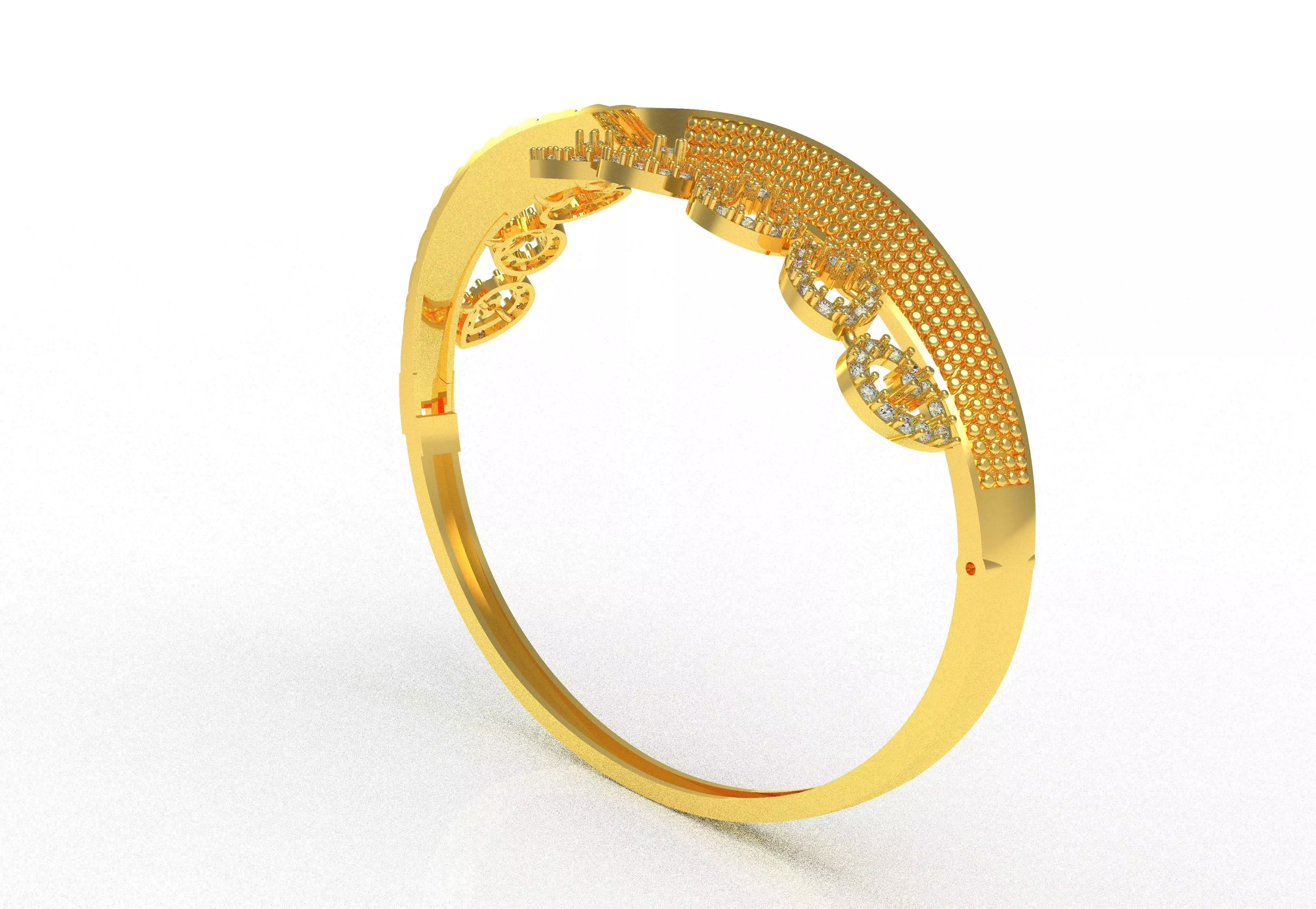 Art Deco Bracelet 14 3D print model_31