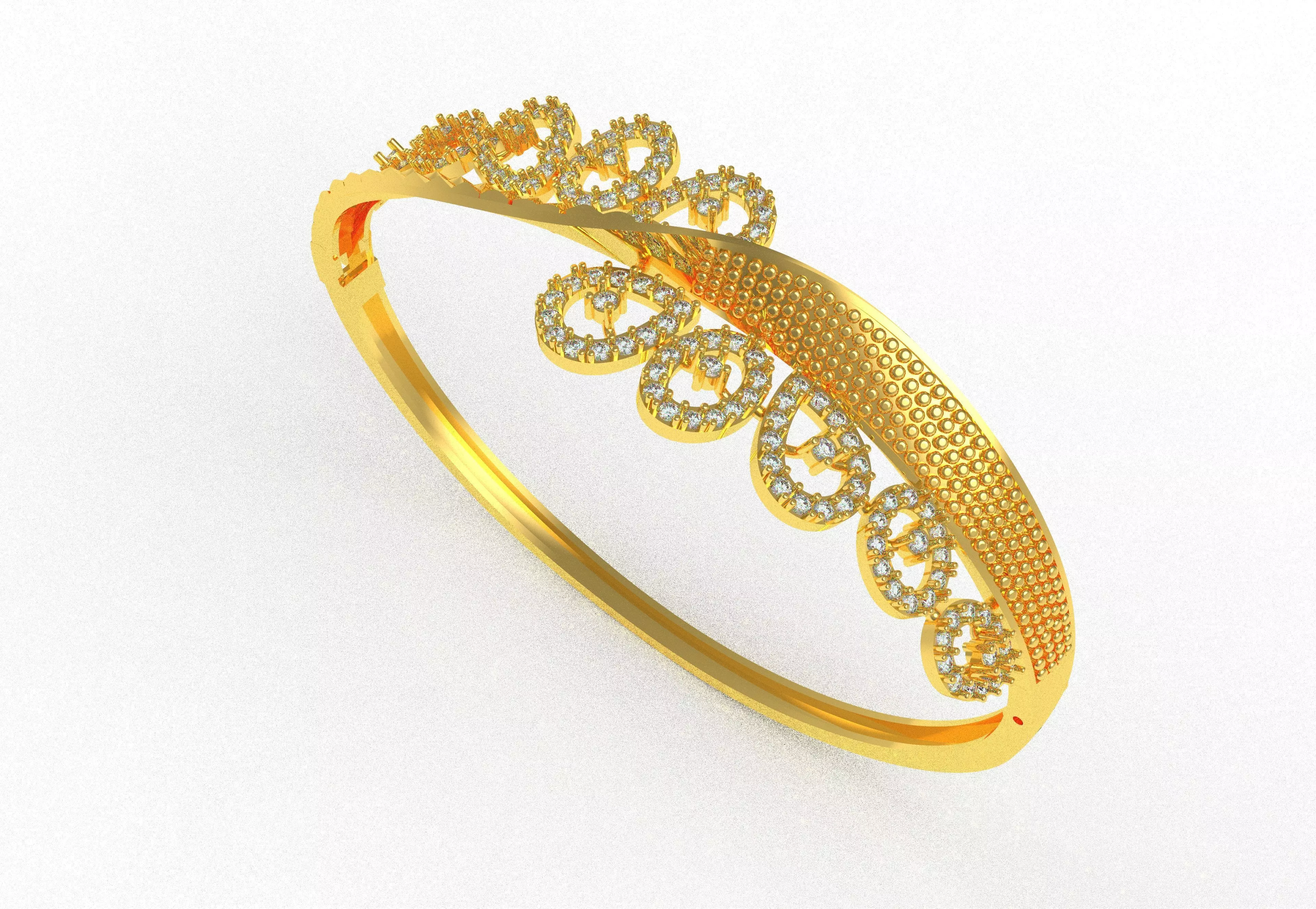 Art Deco Bracelet 14 3D print model_29