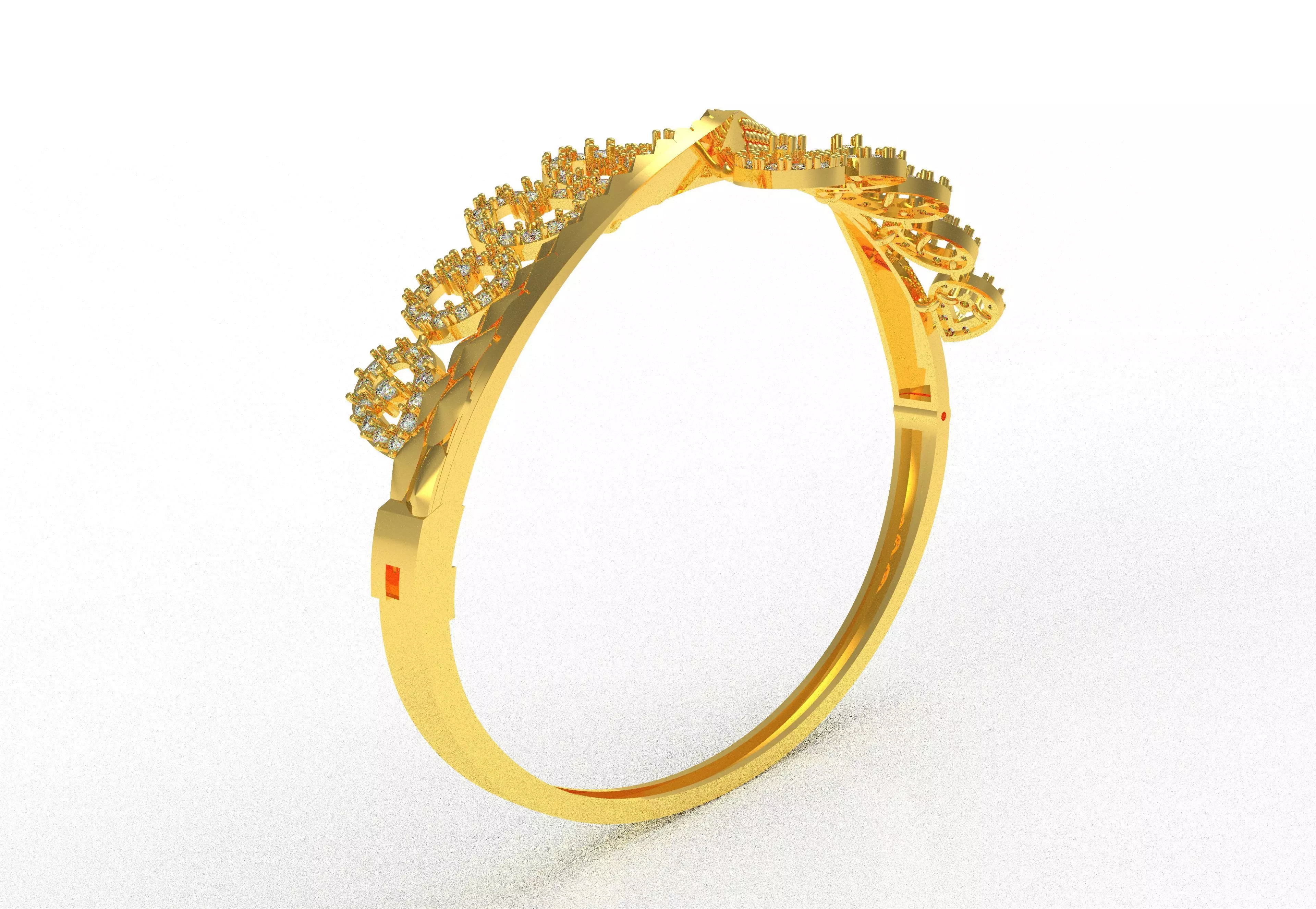 Art Deco Bracelet 14 3D print model_32