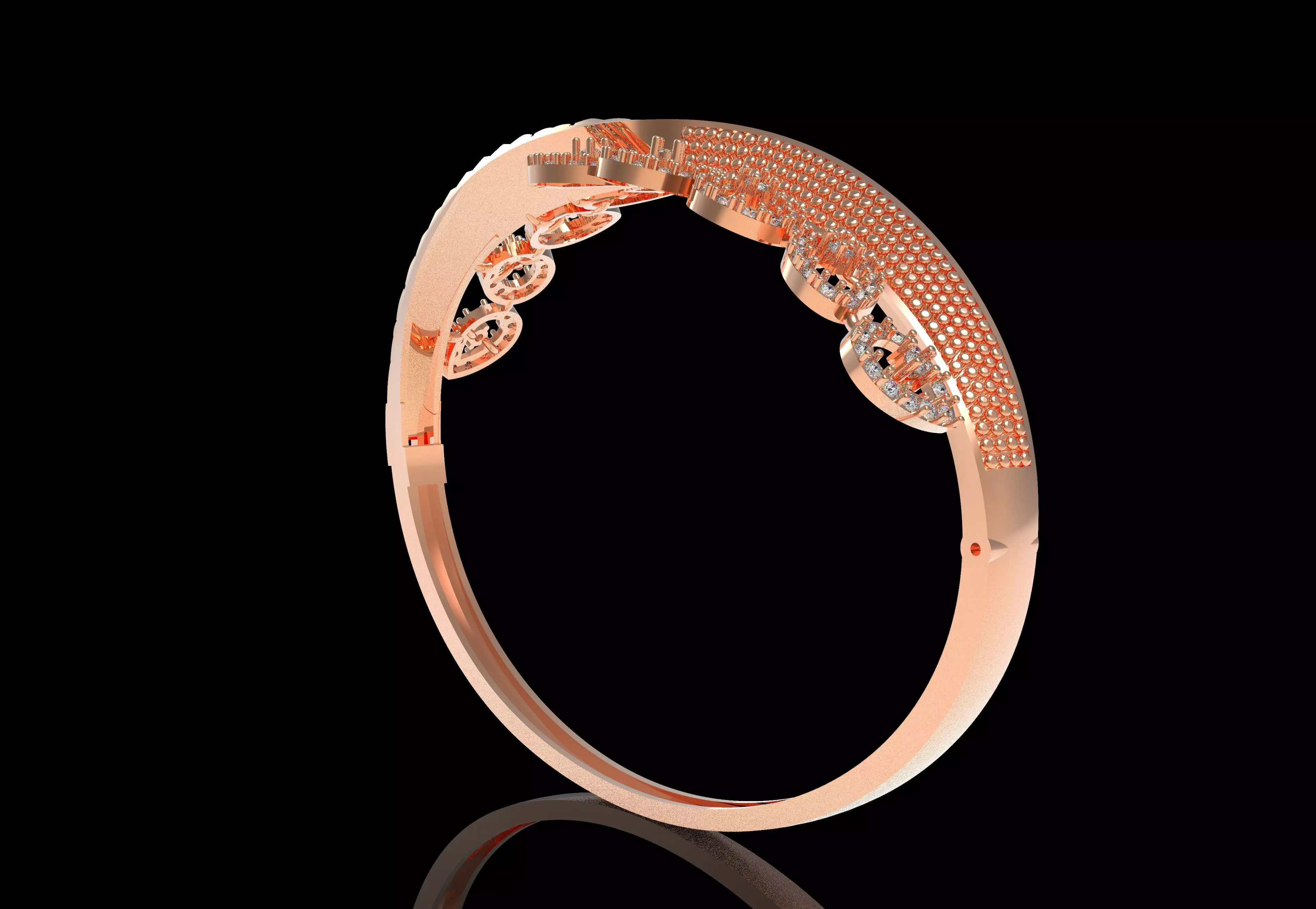 Art Deco Bracelet 14 3D print model_26