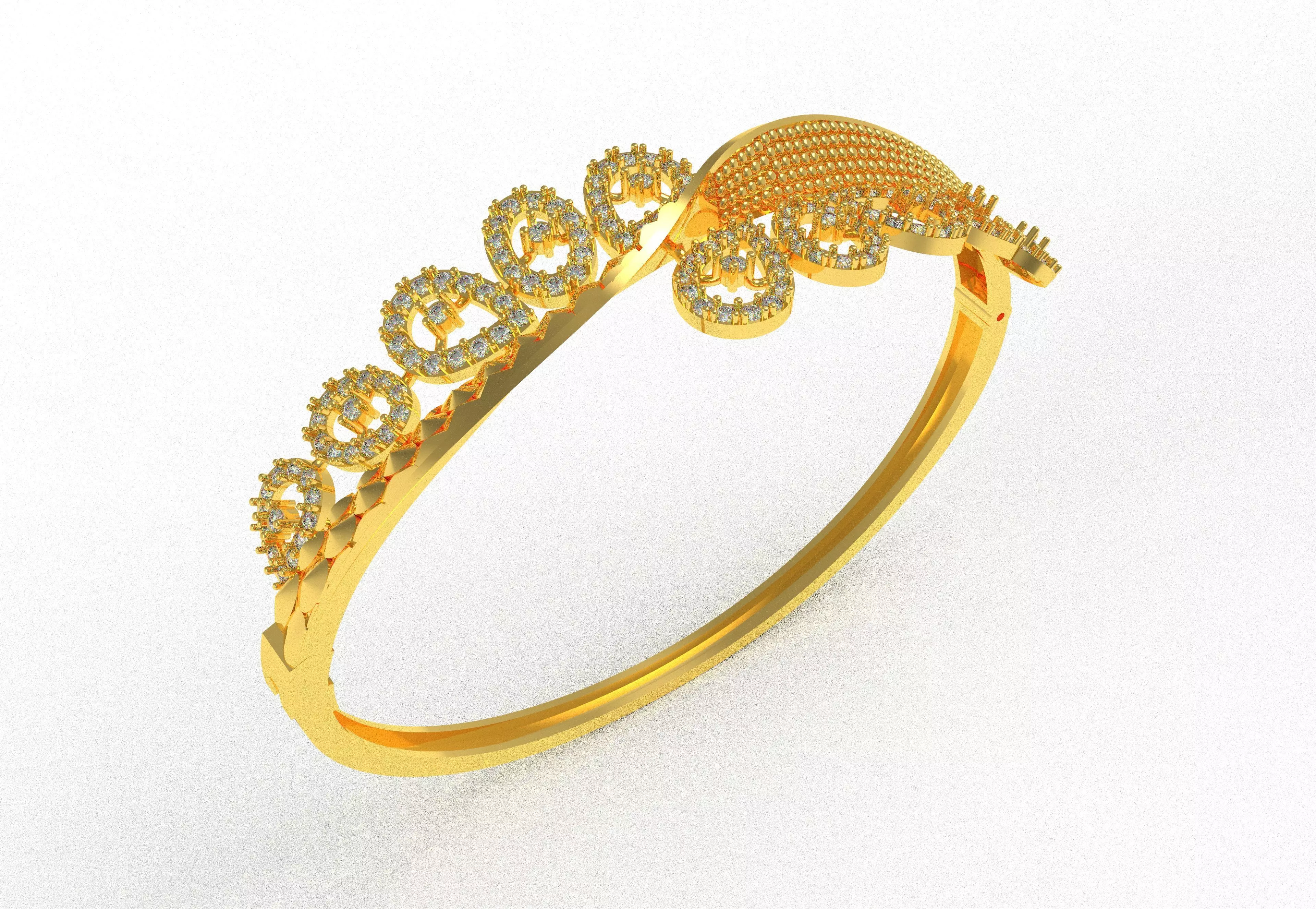 Art Deco Bracelet 14 3D print model_30