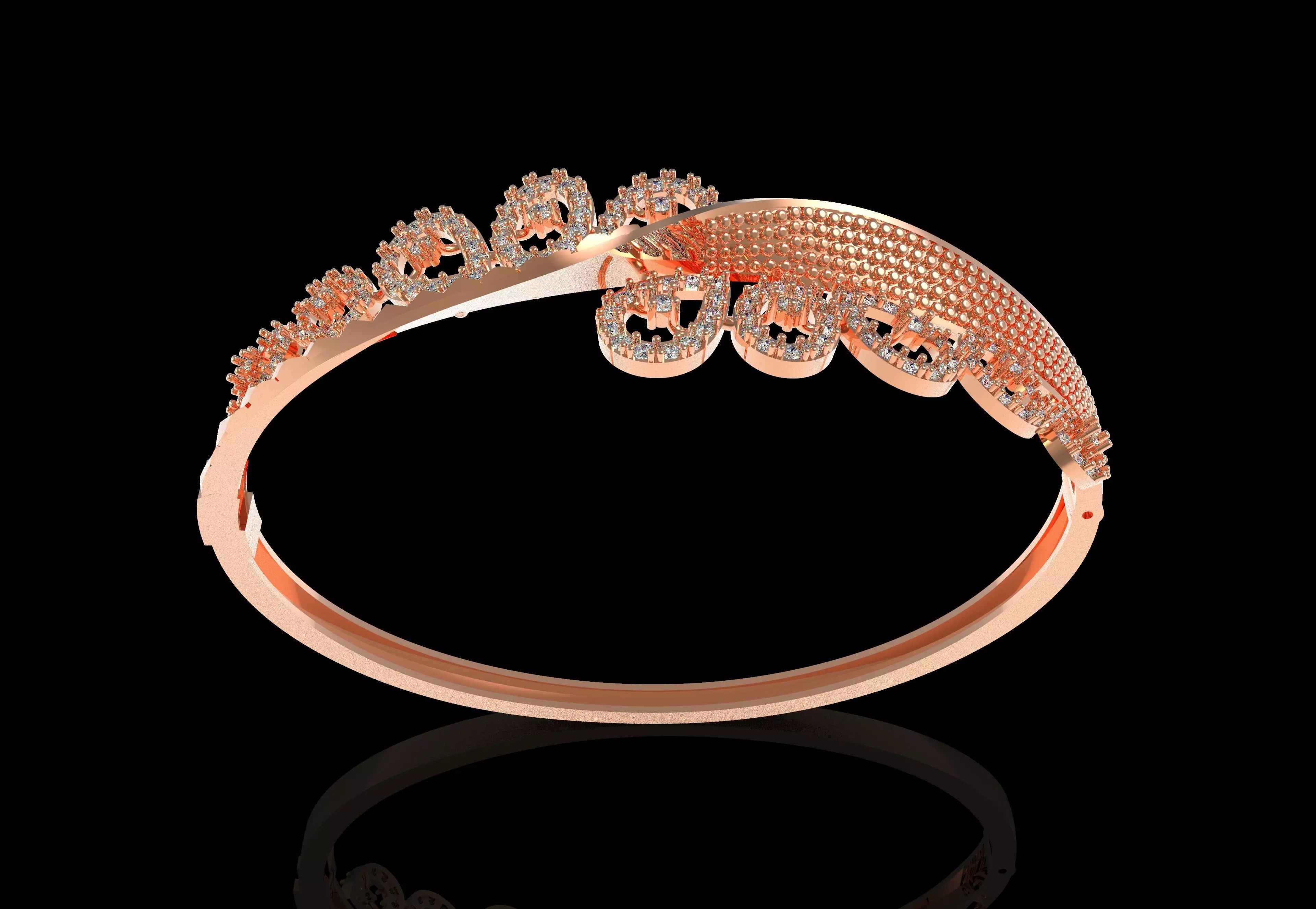 Art Deco Bracelet 14 3D print model_23