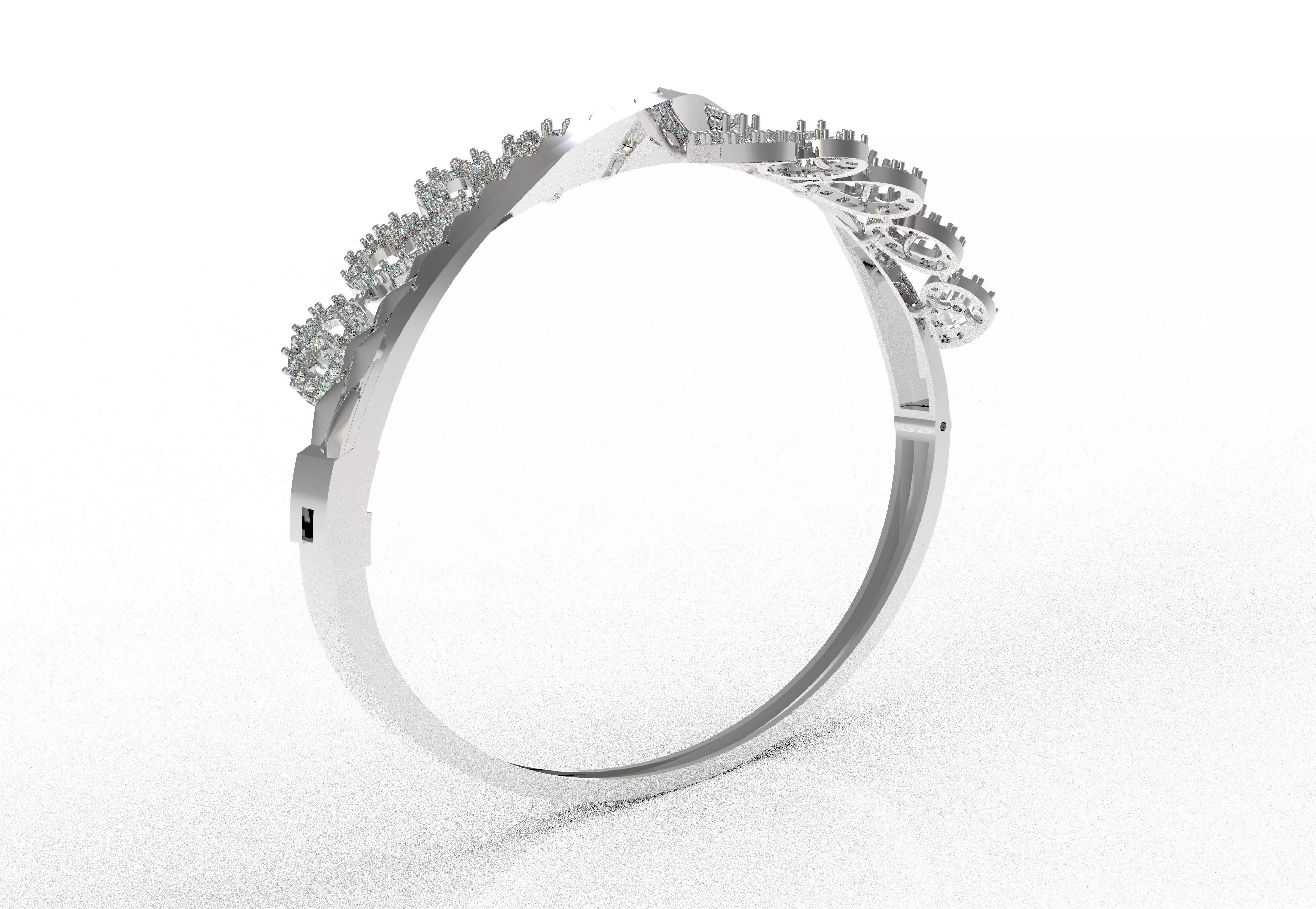 Art Deco Bracelet 14 3D print model_9