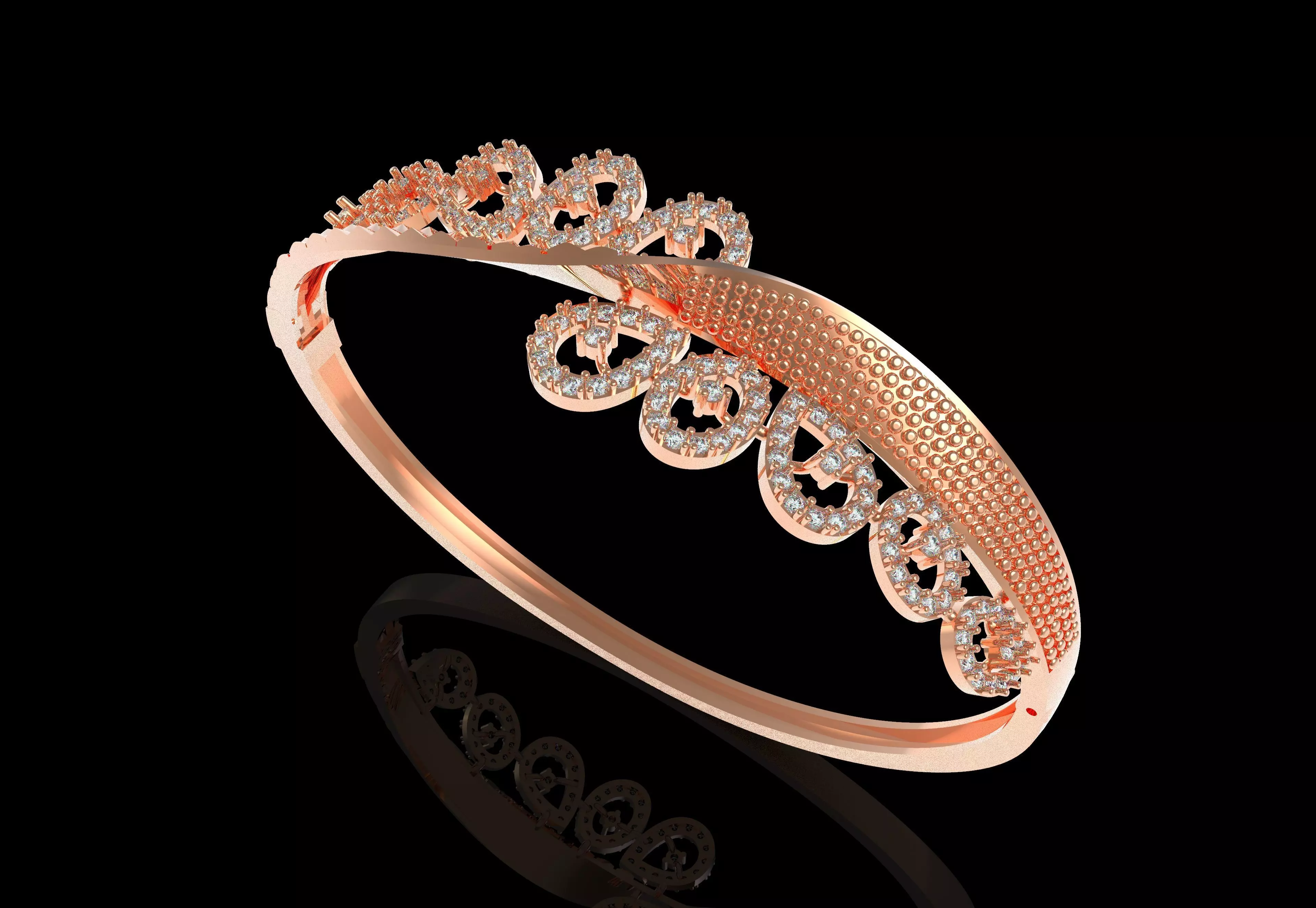 Art Deco Bracelet 14 3D print model_24