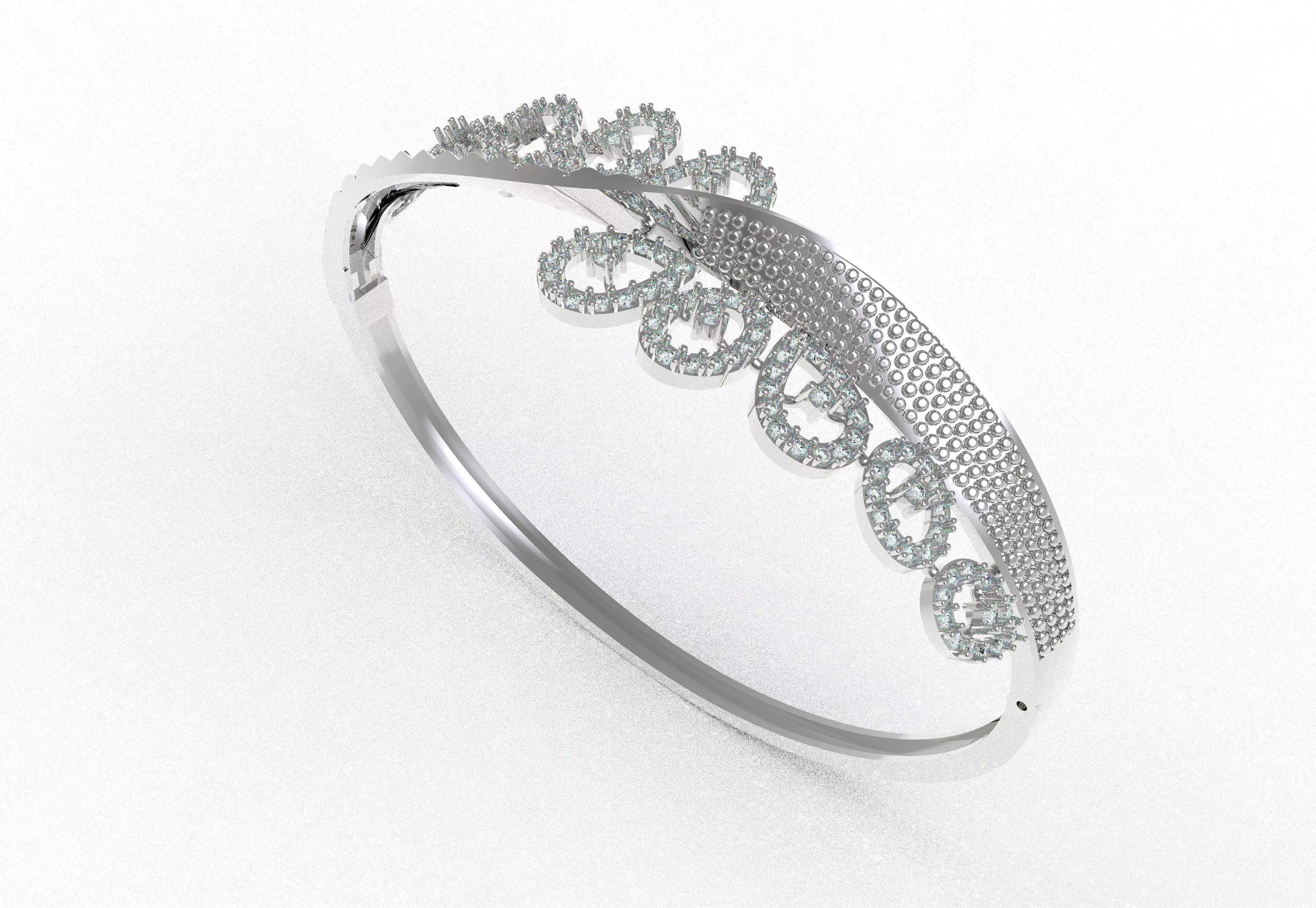 Art Deco Bracelet 14 3D print model_6