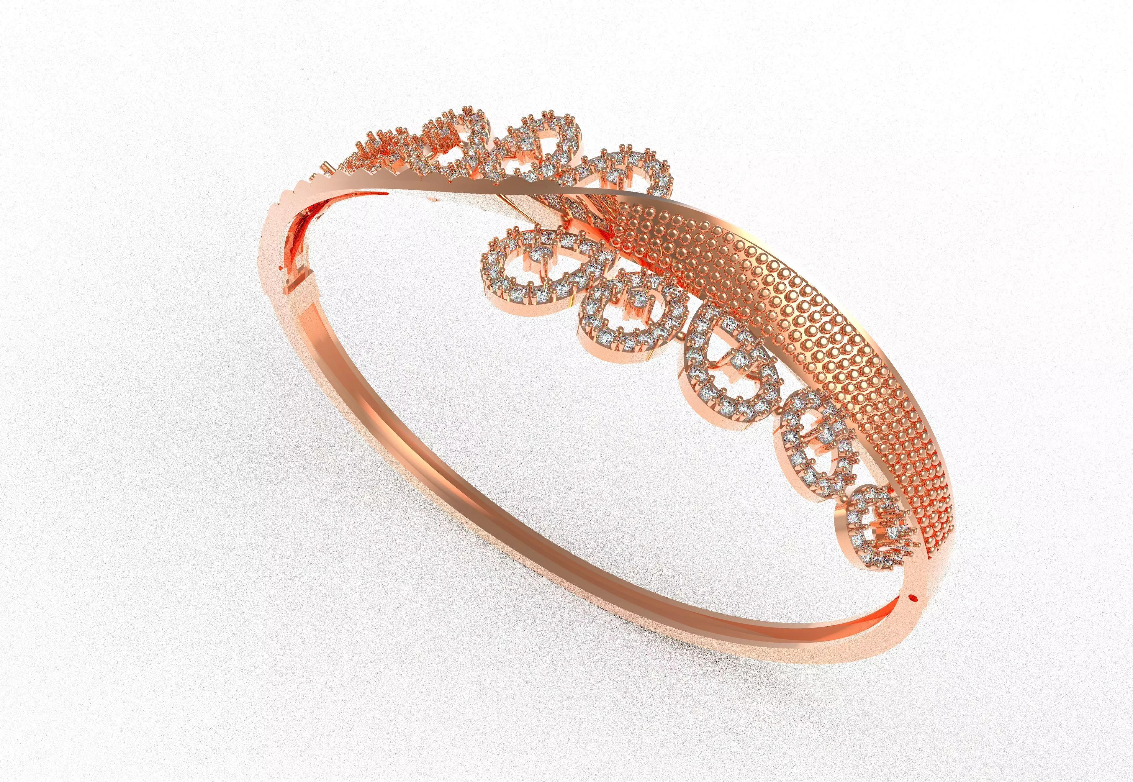 Art Deco Bracelet 14 3D print model_11