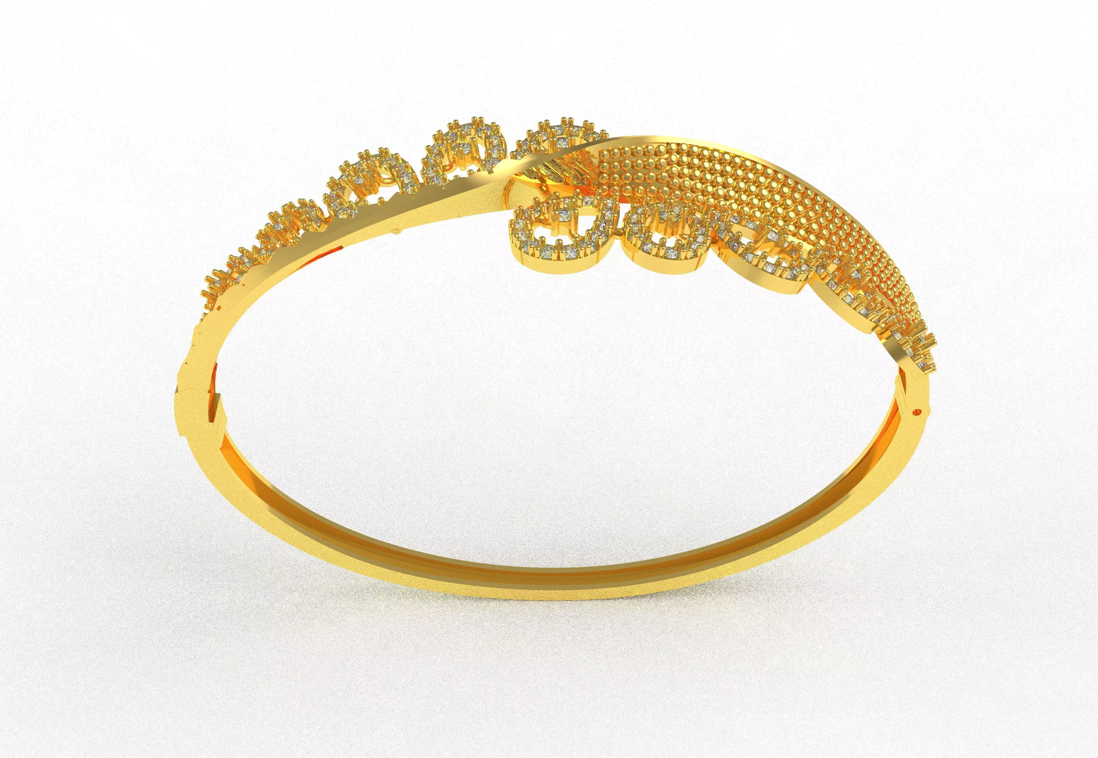 Art Deco Bracelet 14 3D print model_28