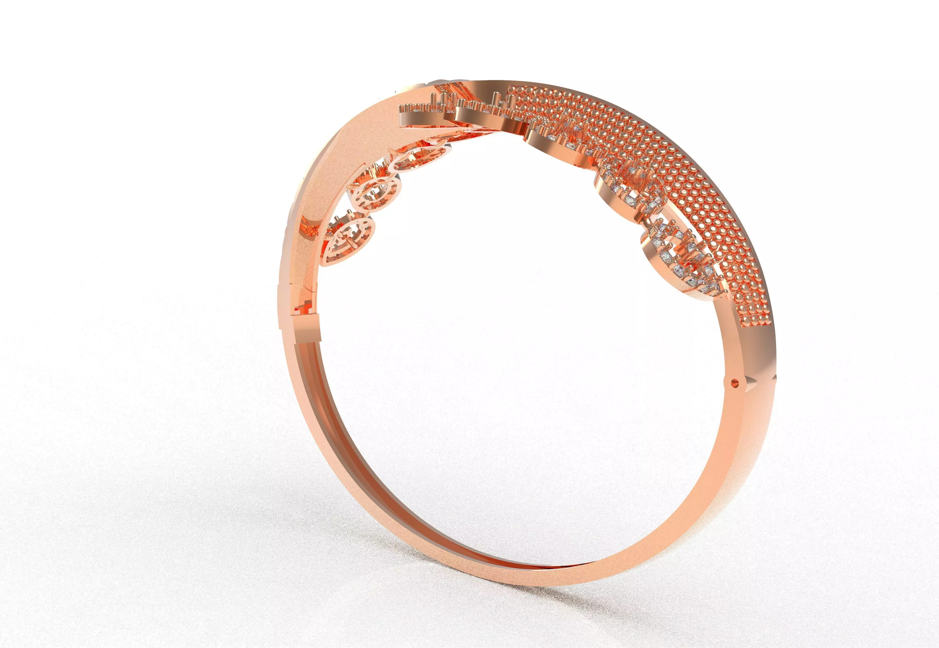 Art Deco Bracelet 14 3D print model_13