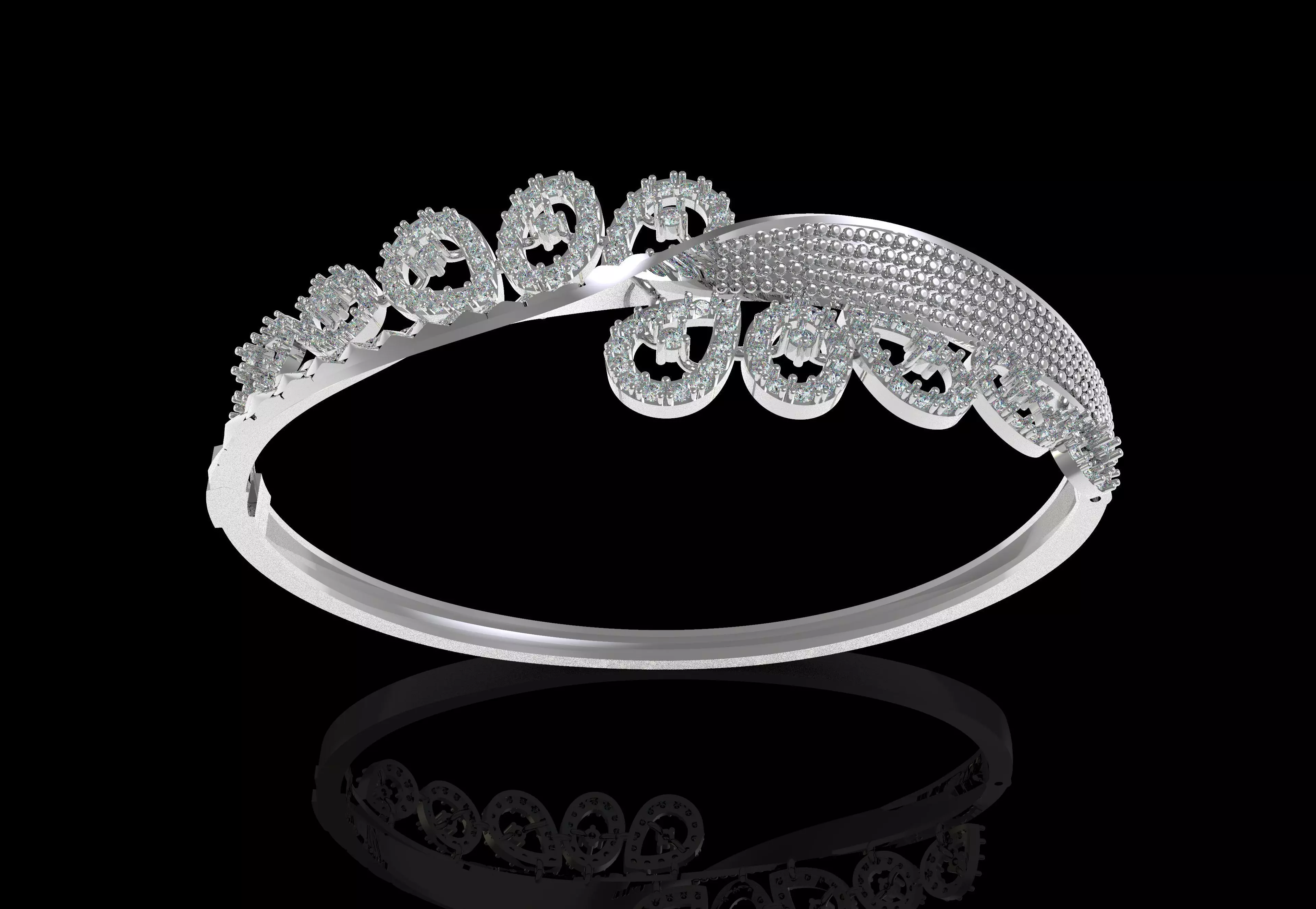 Art Deco Bracelet 14 3D print model_17