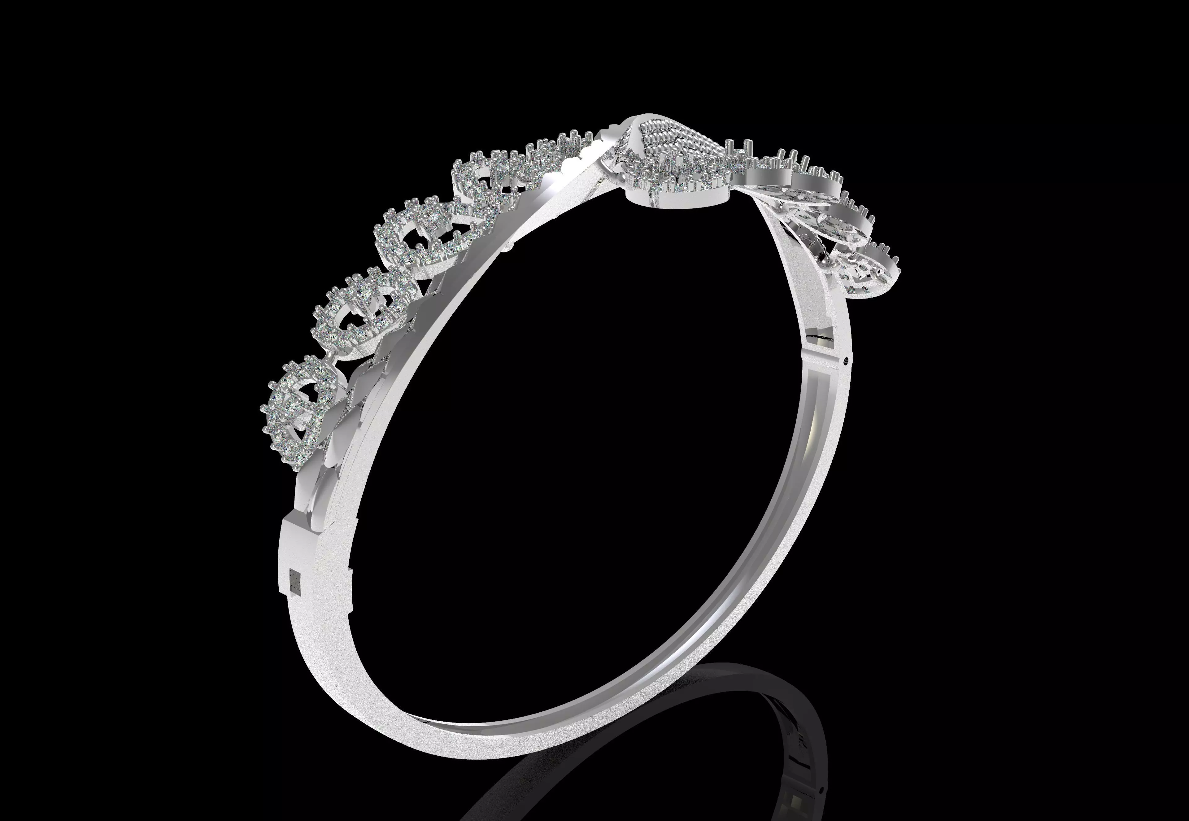 Art Deco Bracelet 14 3D print model_21