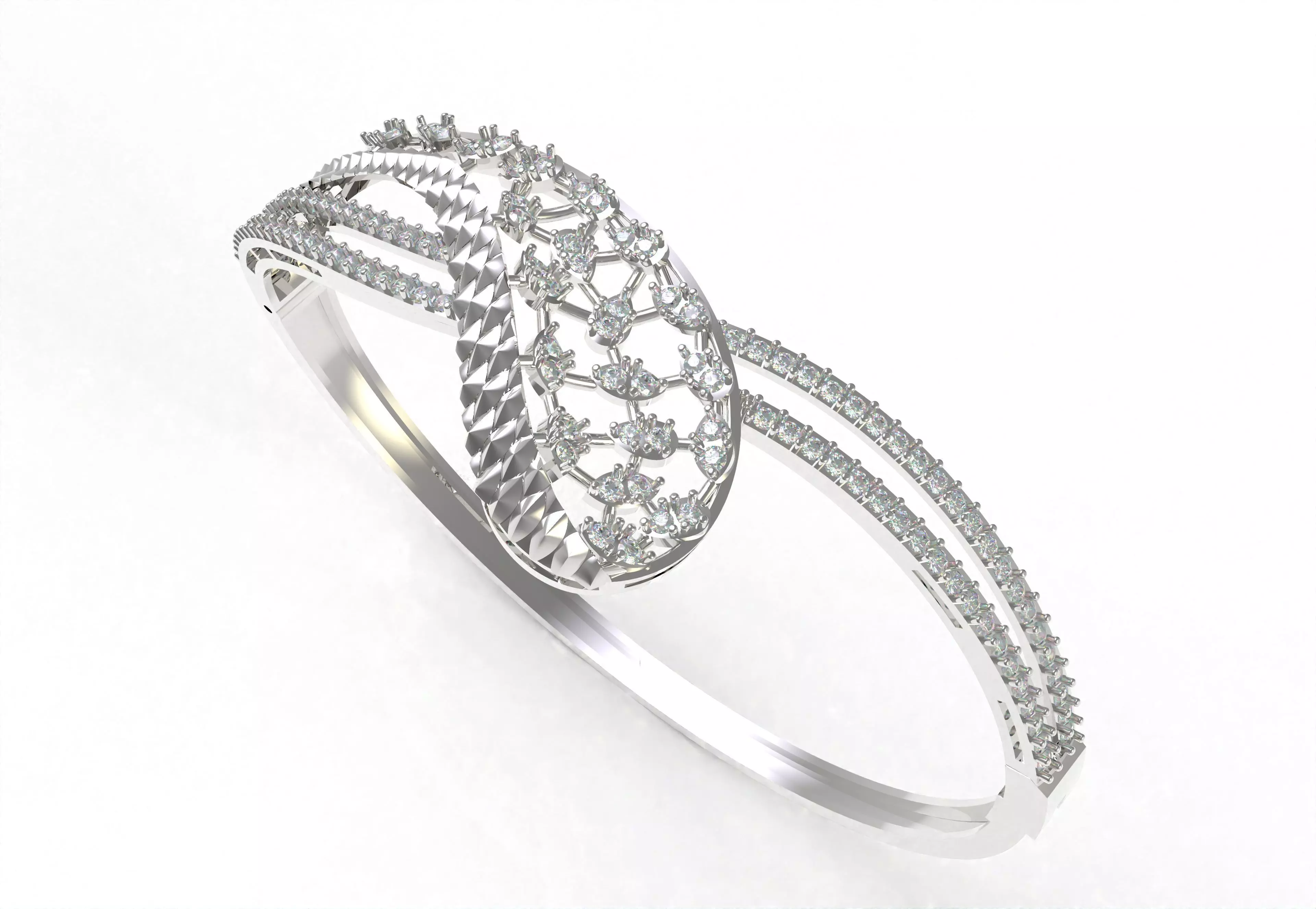 Art Deco Bracelet 15 3D print model_17