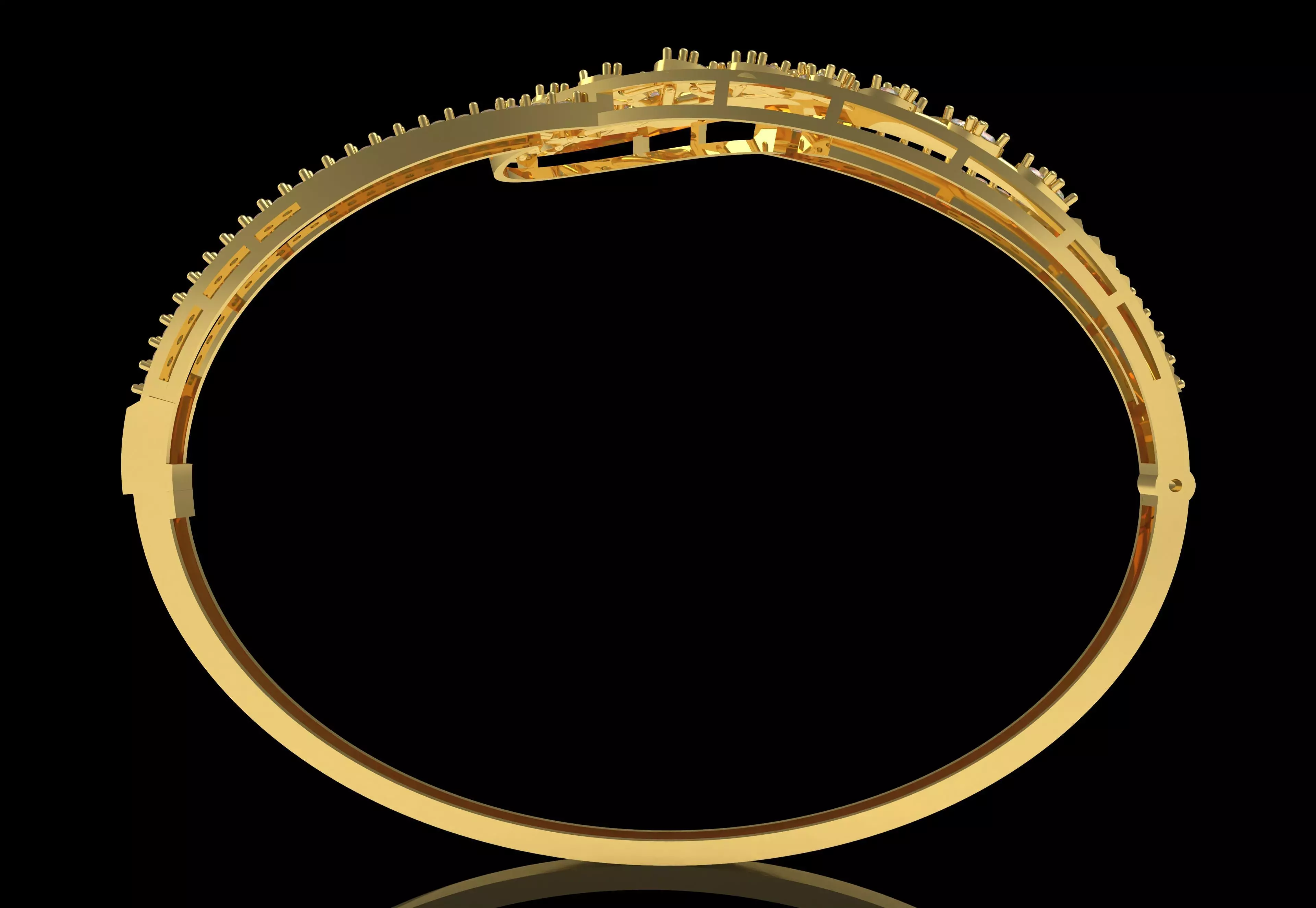 Art Deco Bracelet 15 3D print model_33