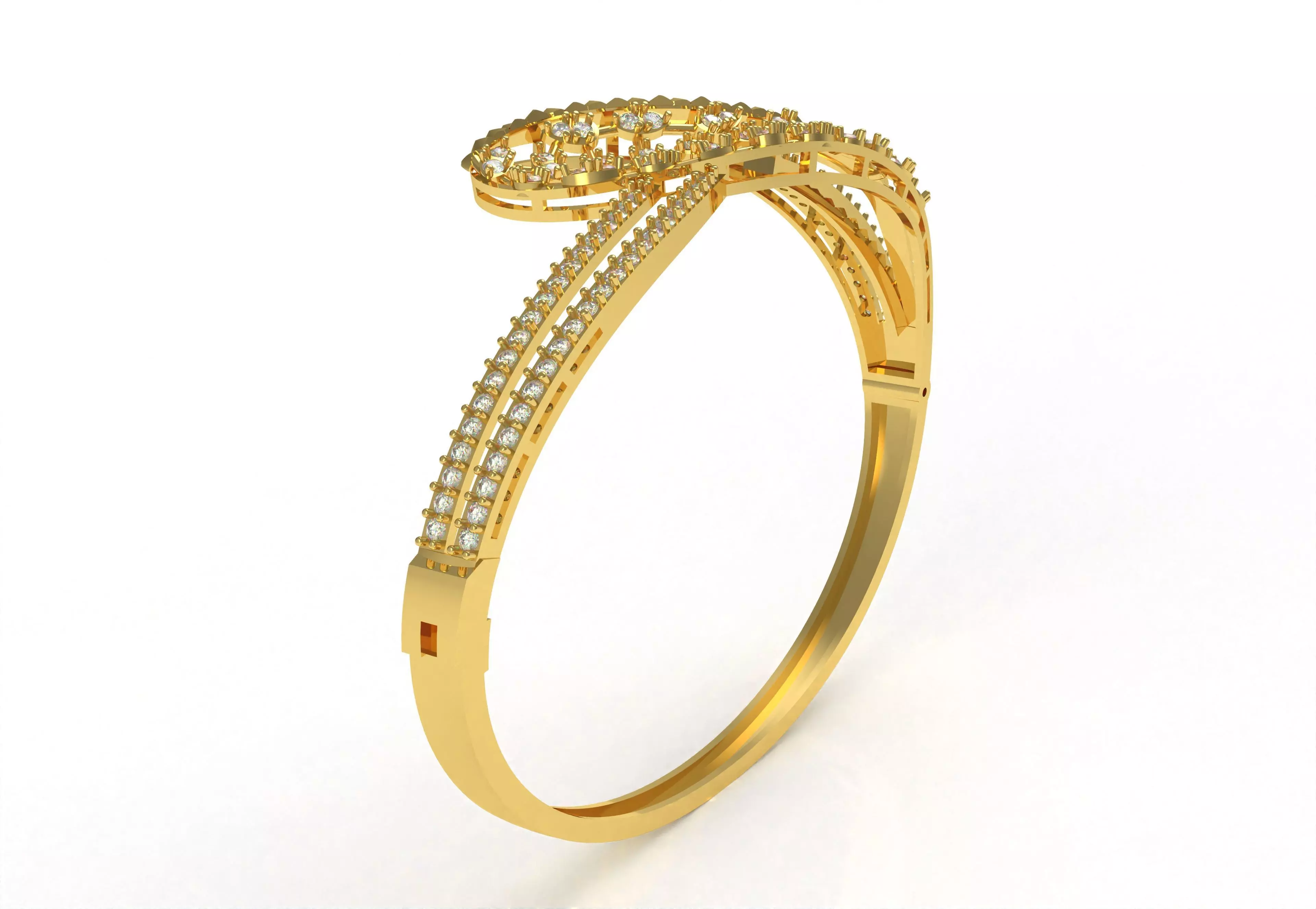 Art Deco Bracelet 15 3D print model_13