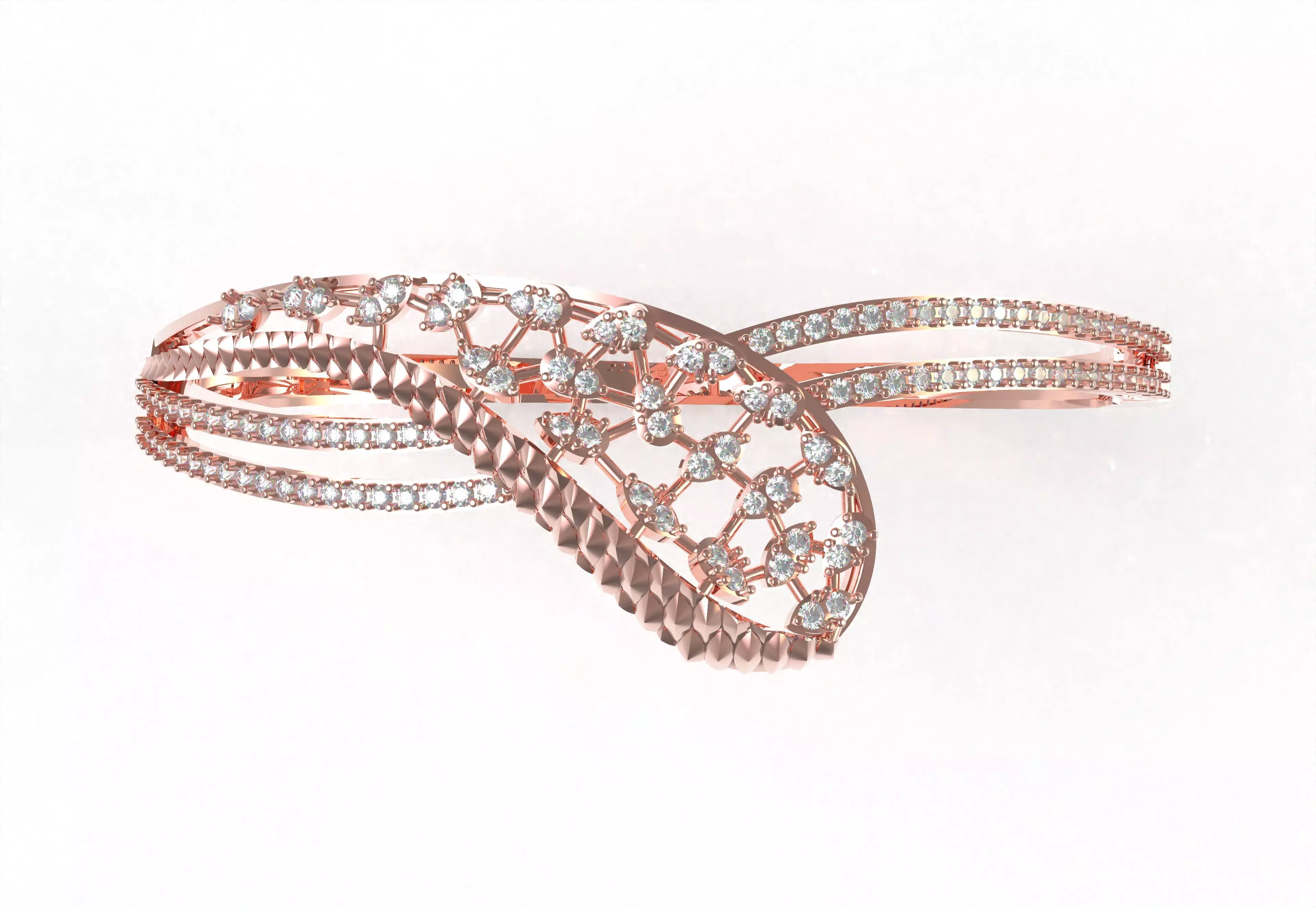 Art Deco Bracelet 15 3D print model_8