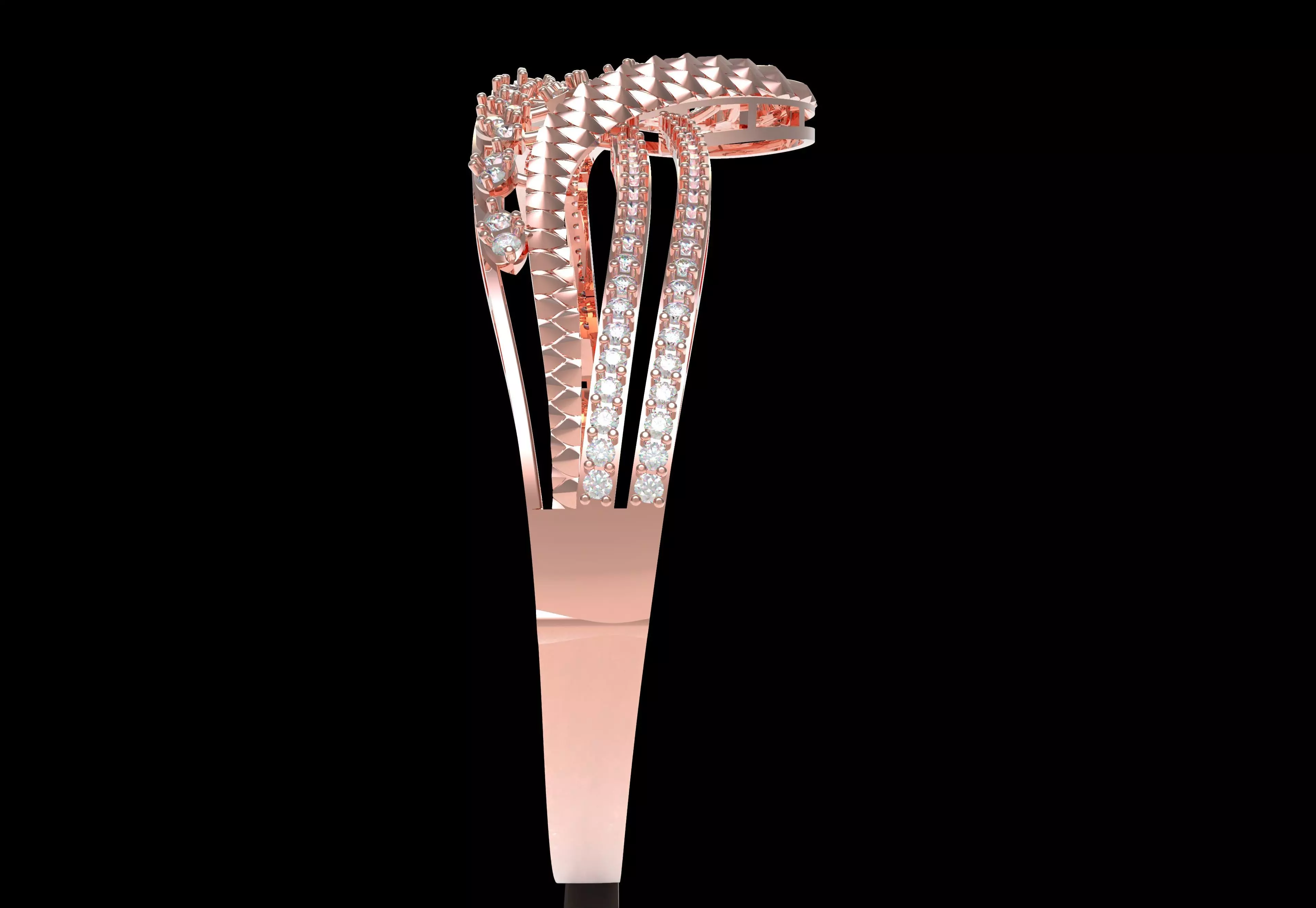 Art Deco Bracelet 15 3D print model_10
