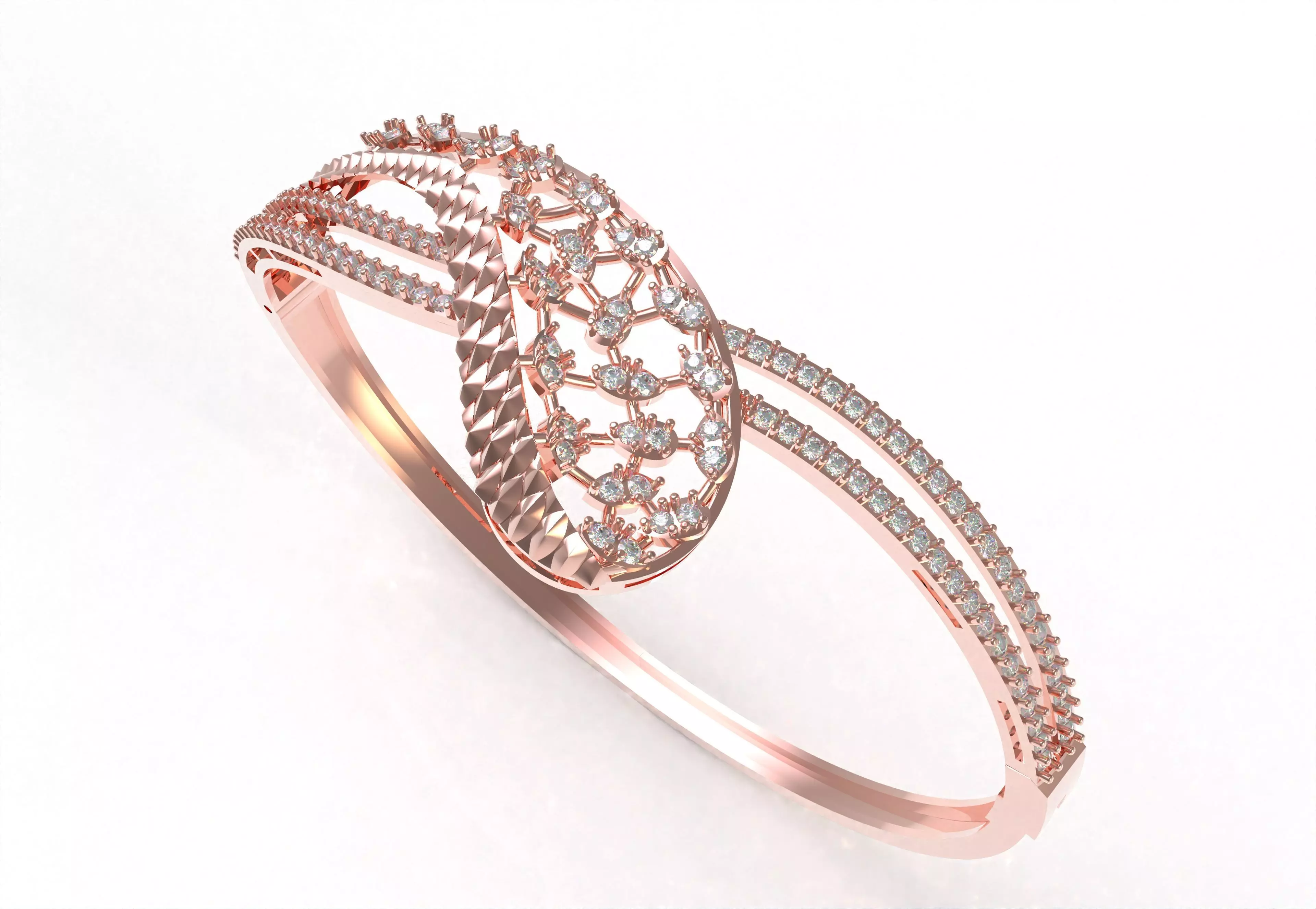 Art Deco Bracelet 15 3D print model_16