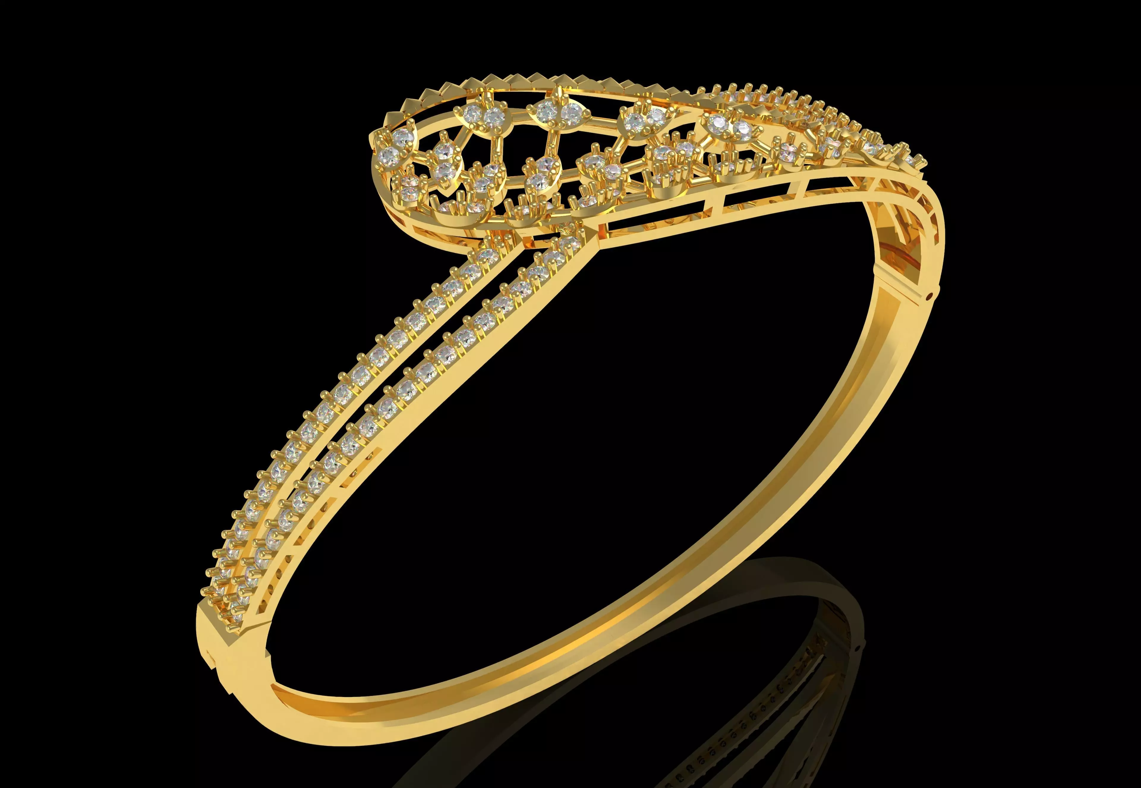 Art Deco Bracelet 15 3D print model_0