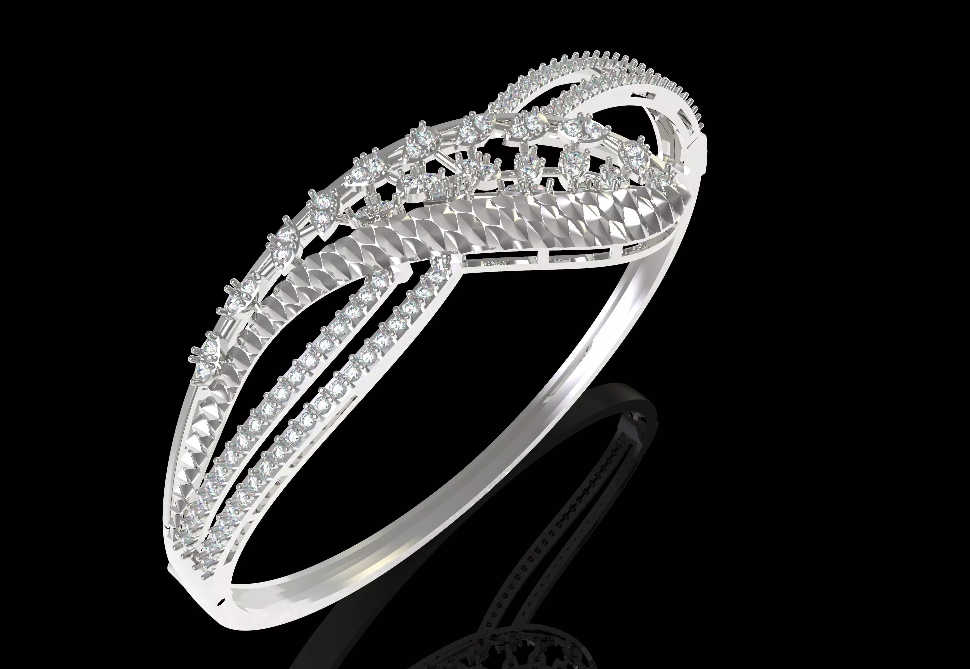 Art Deco Bracelet 15 3D print model_23