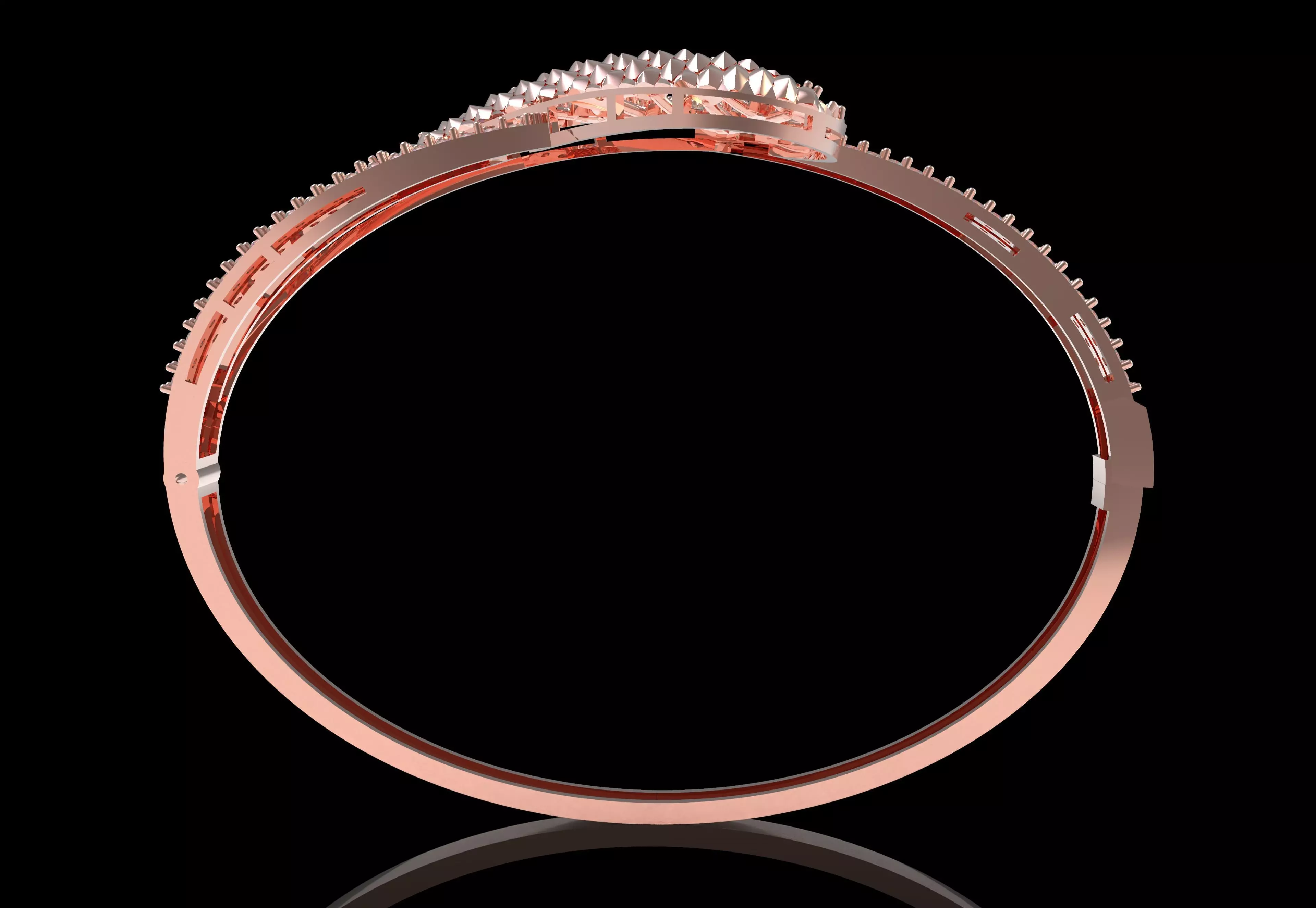 Art Deco Bracelet 15 3D print model_9