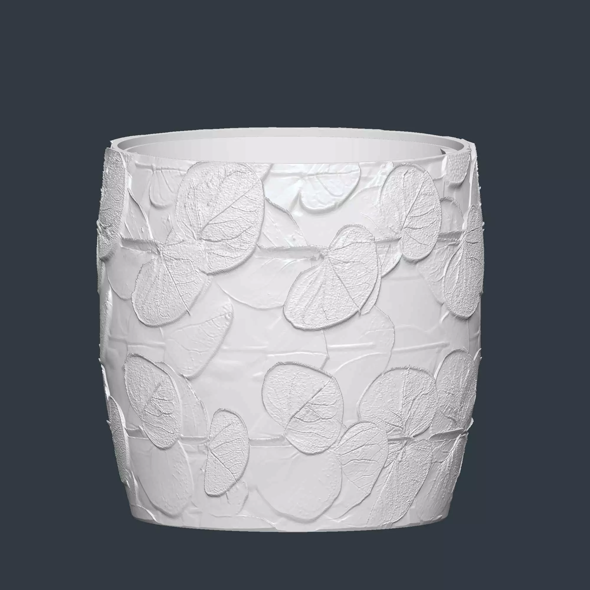 Eucalyptus Plant Pot with Drainage No Supports 3D print model_5