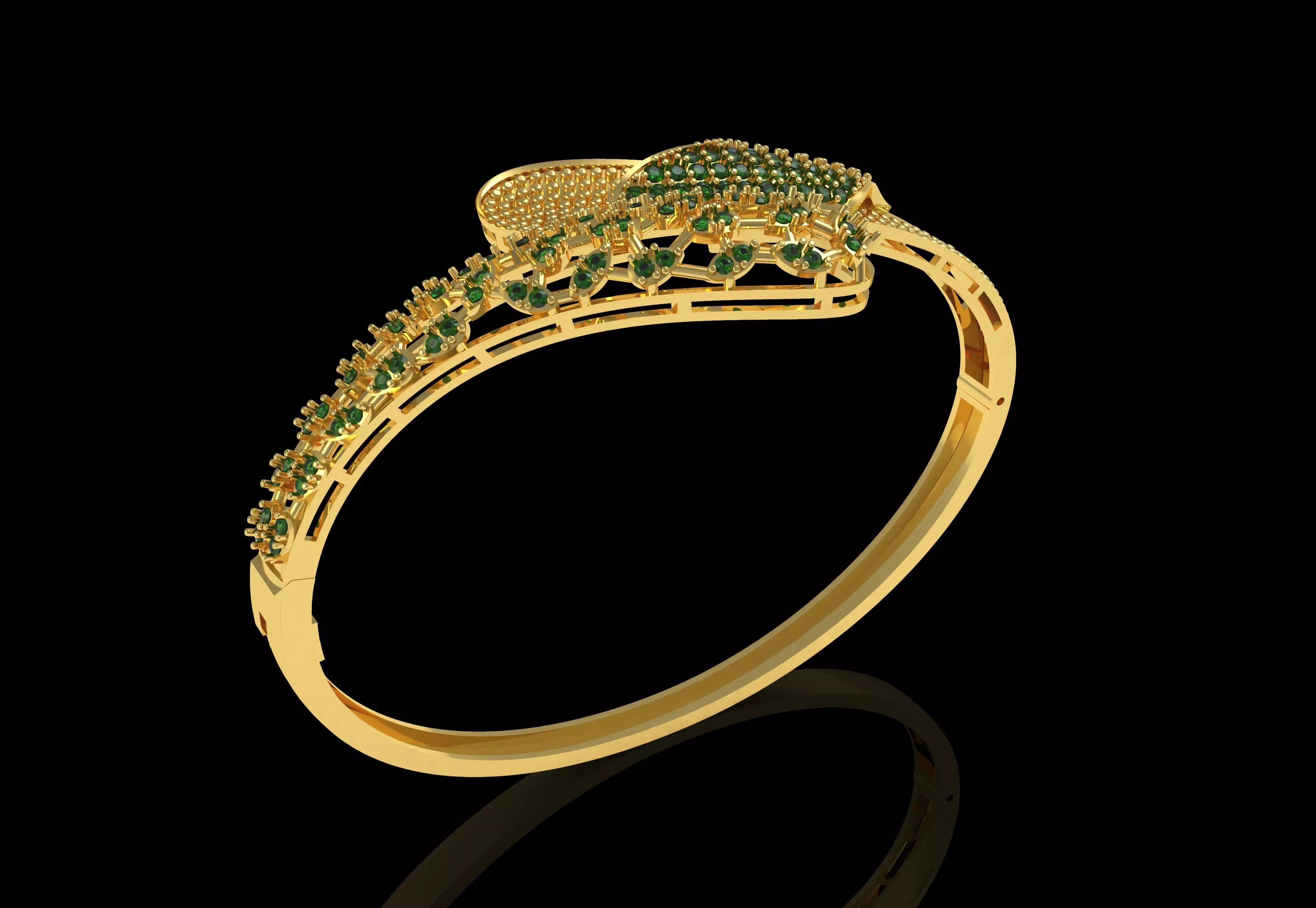 Art Deco Bracelet 19 3D print model