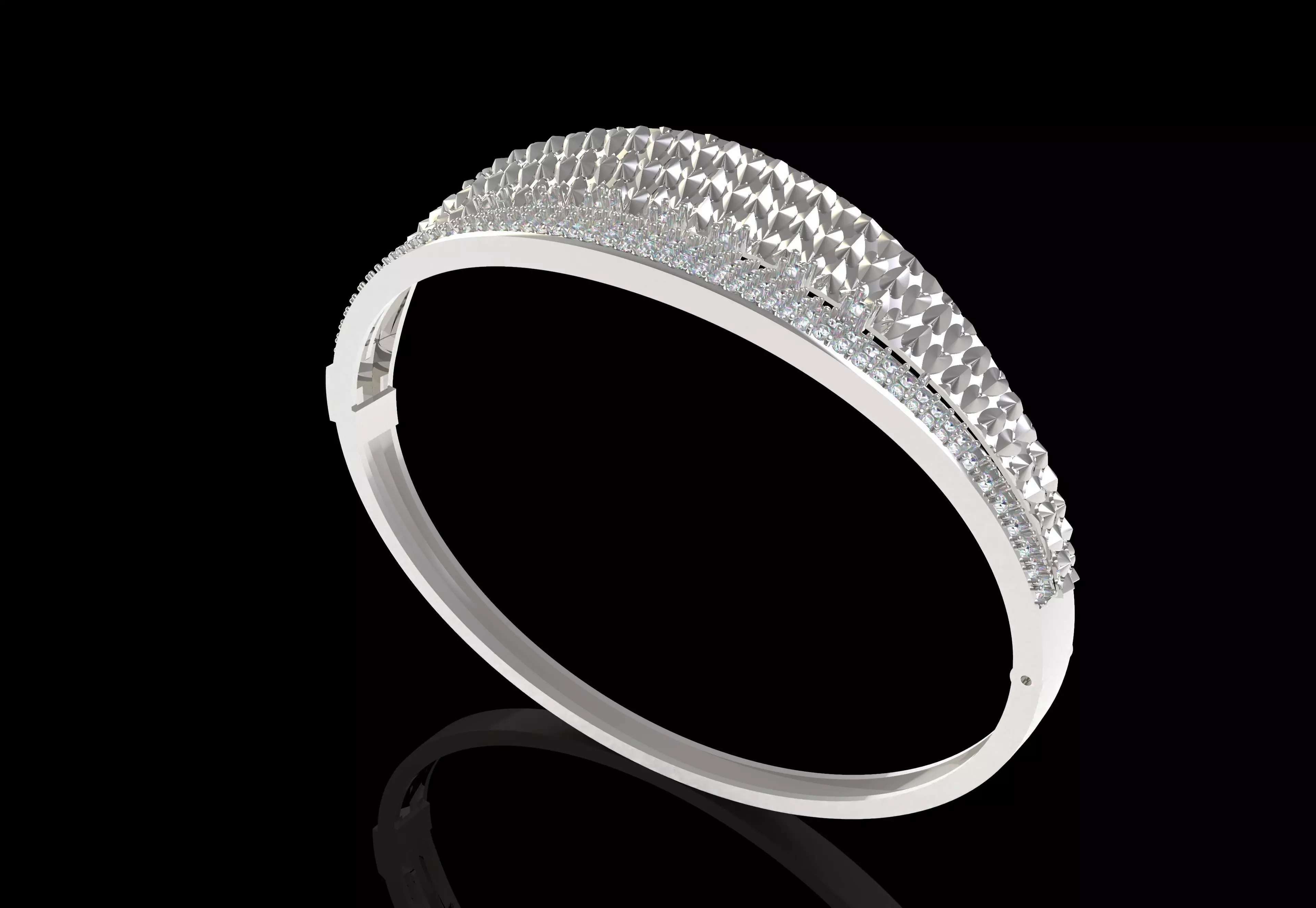 Art Deco Bracelet 21 3D print model_12